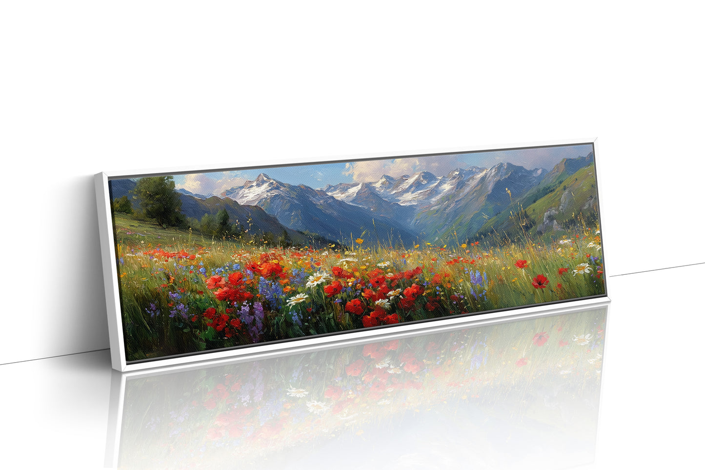 Wildflowers Beneath the Peaks
