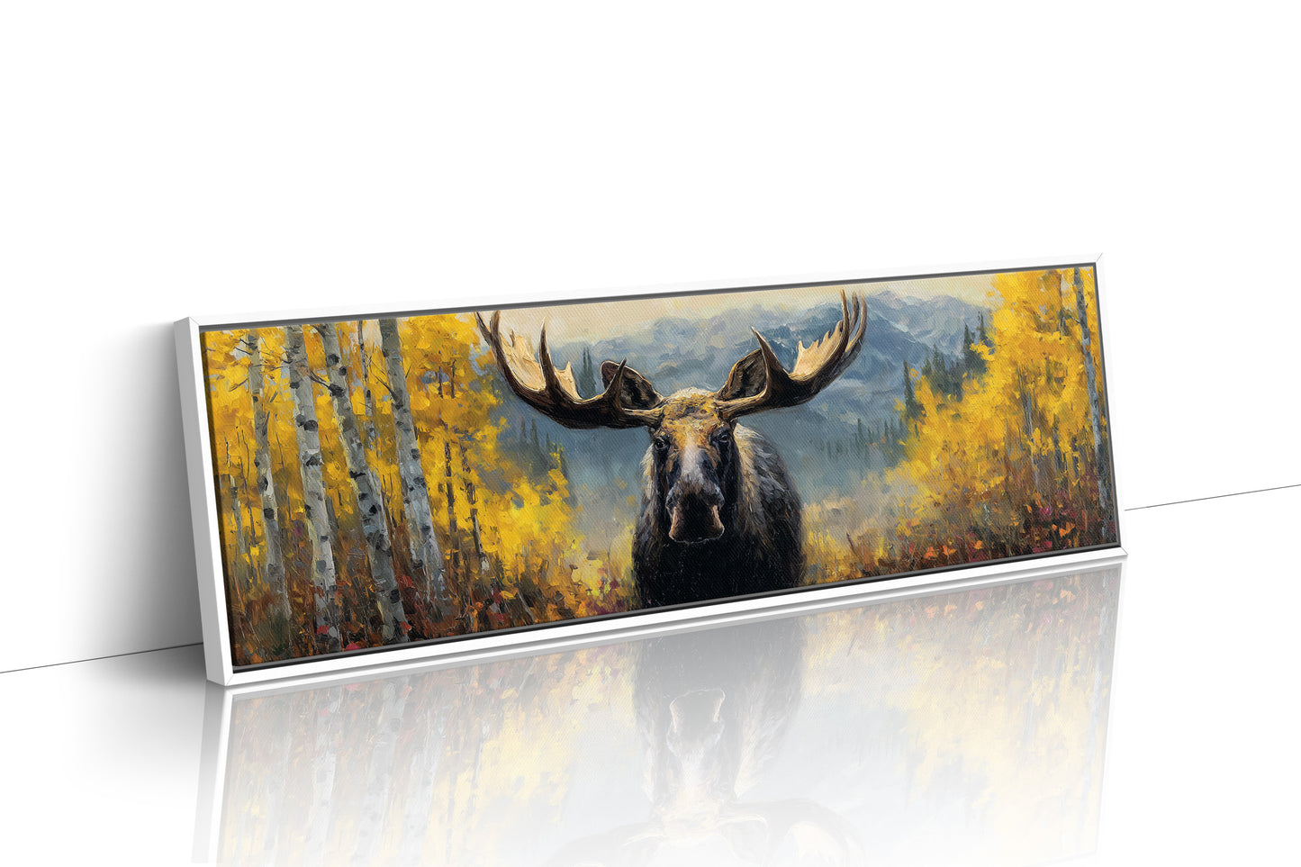 Moose Among the Golden Aspens