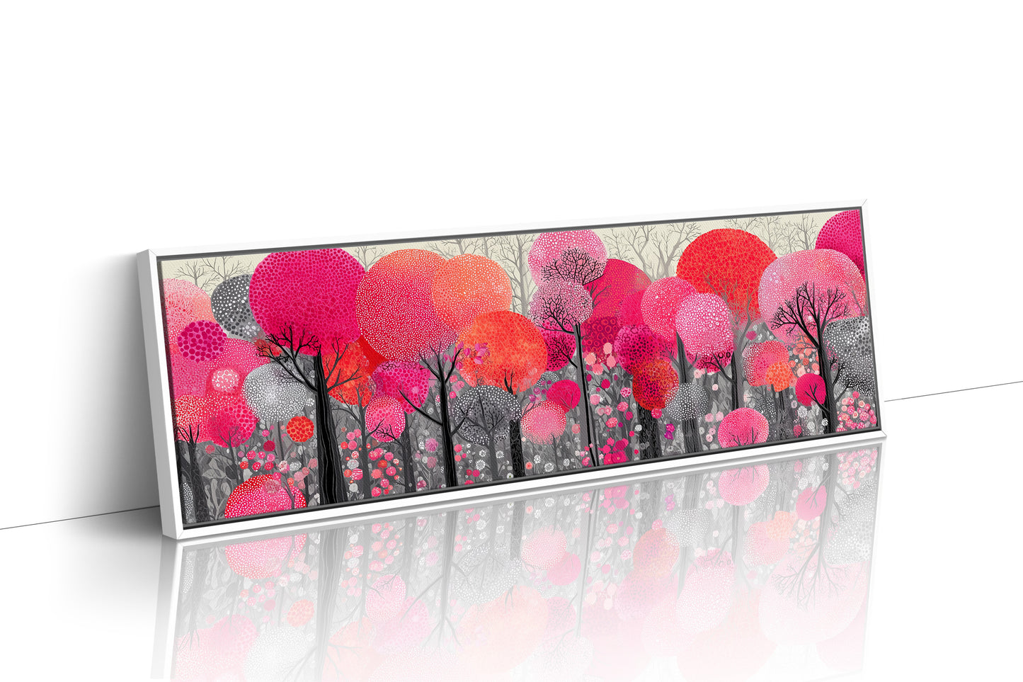 Blossoms in a Crimson Forest