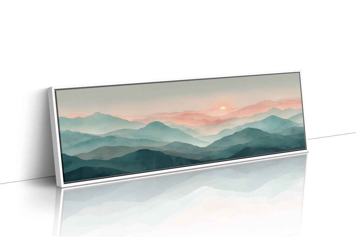 Pastel Ridges Beneath a Rising Sun