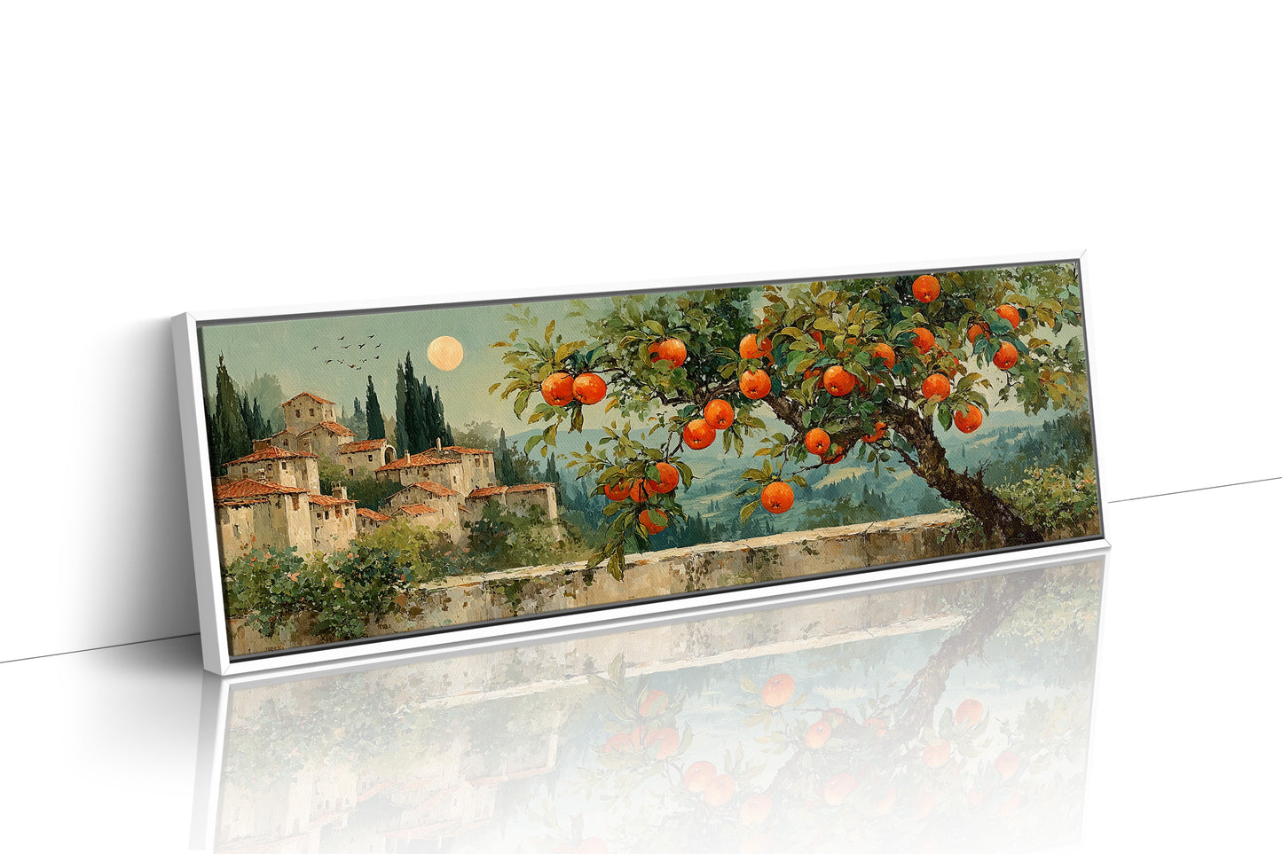 Orchard Moon Over Tuscan Hills