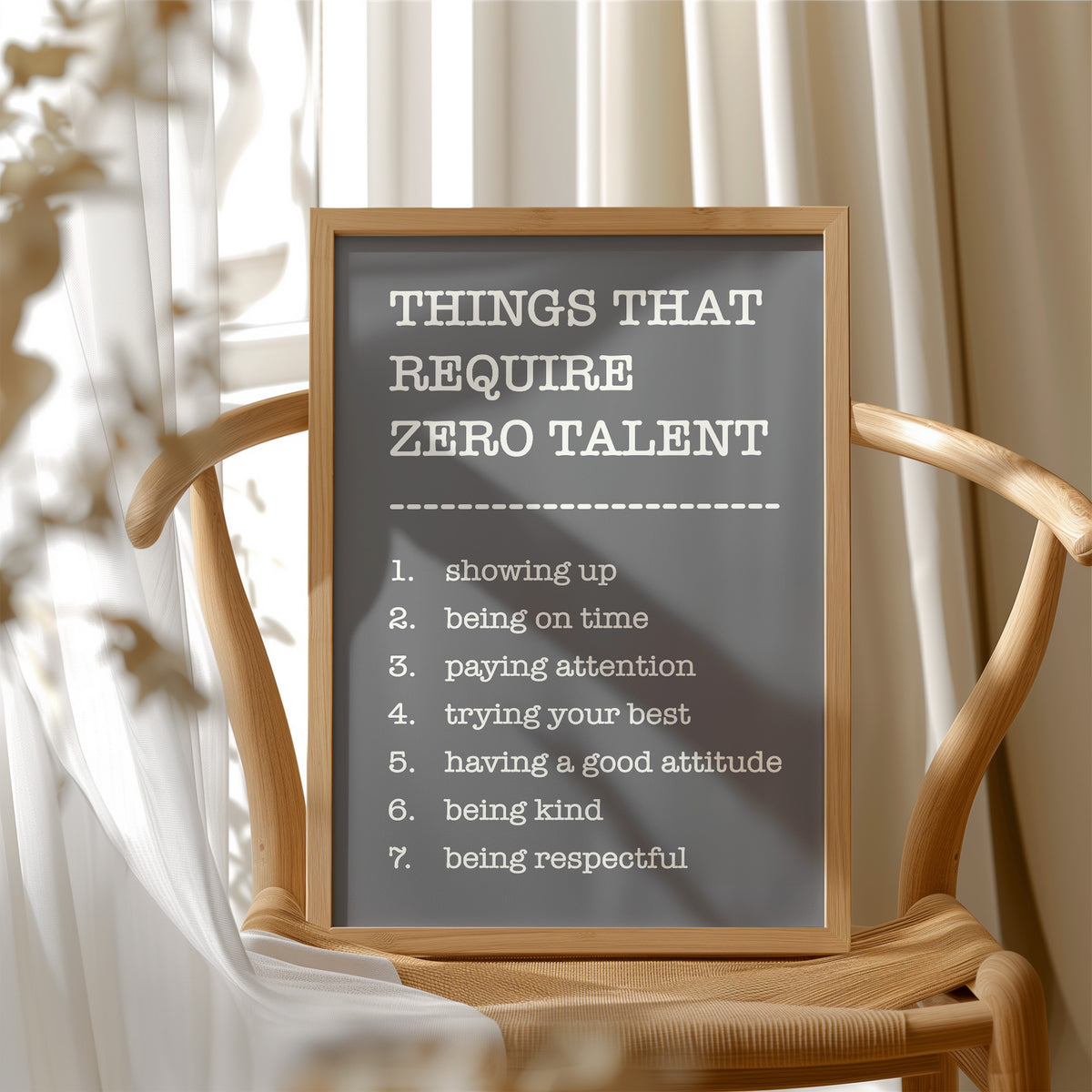 Things That Require Zero Talent, Gray Serif