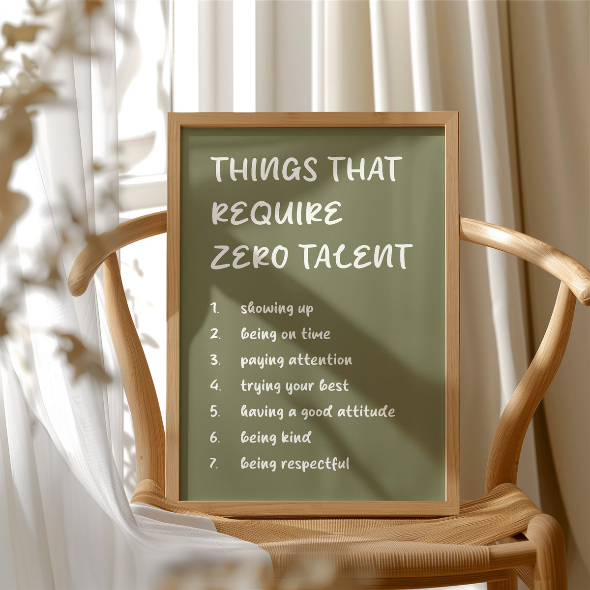 Things That Require Zero Talent, Olive Marker
