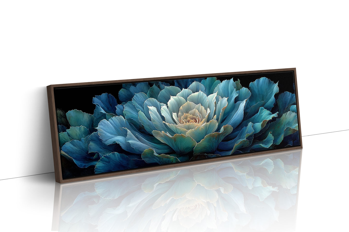 Midnight Bloom In Teal