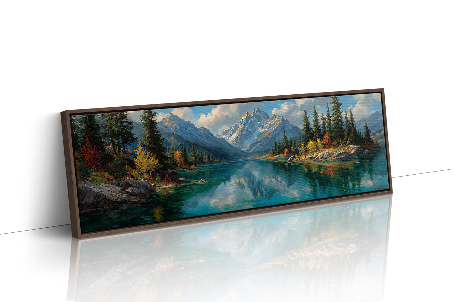 Alpine Lake Beneath Autumn Peaks