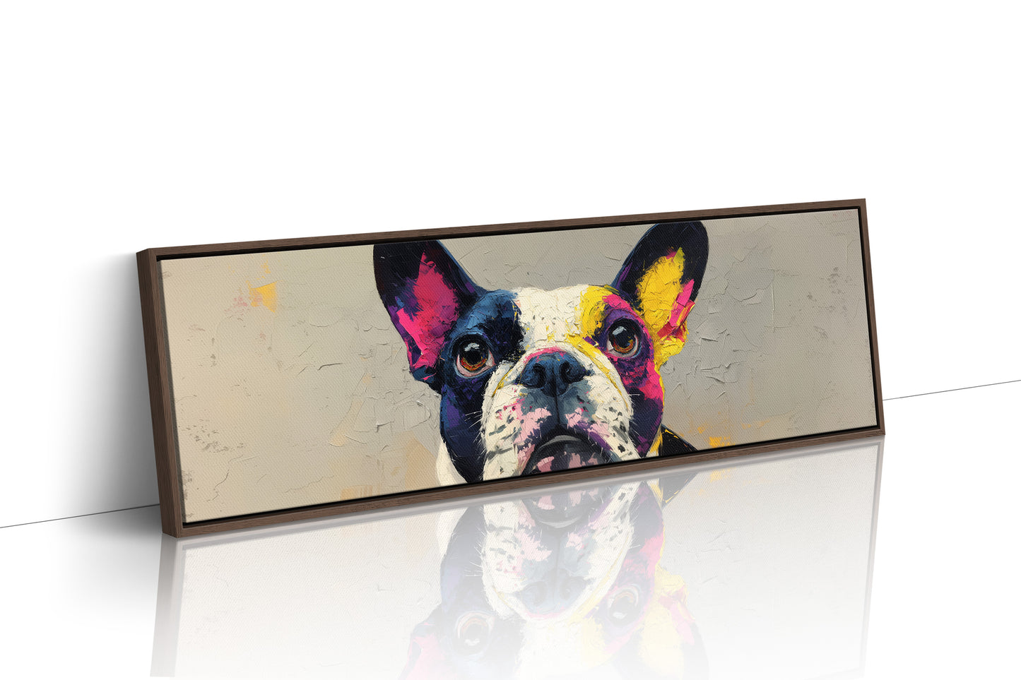 Color Burst Boston Terrier Portrait
