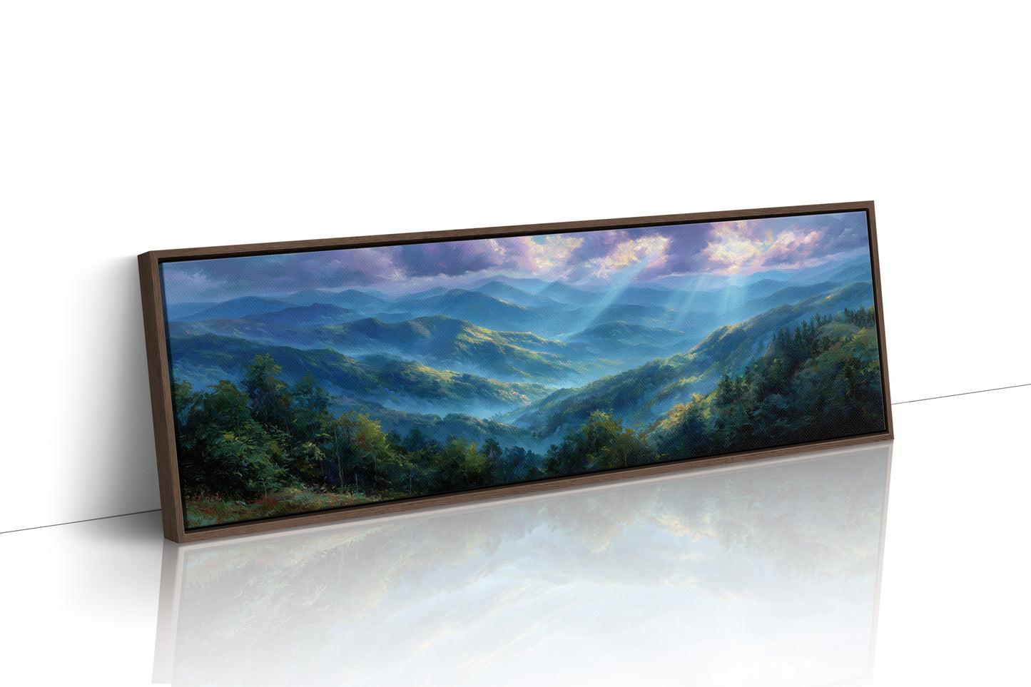 Blue Mountains Beneath Morning Light