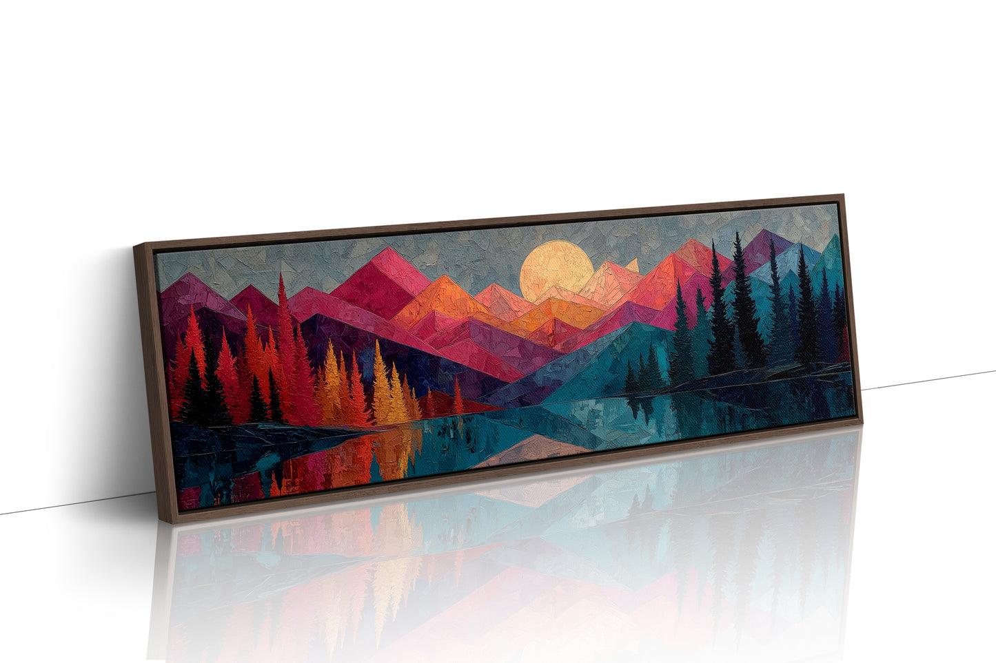 Moonrise Over Prism Peaks