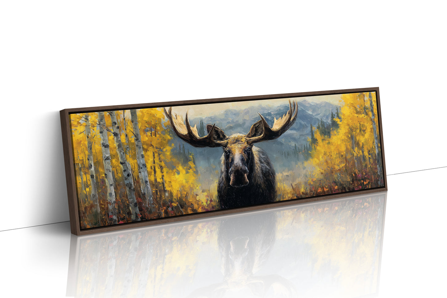 Moose Among the Golden Aspens