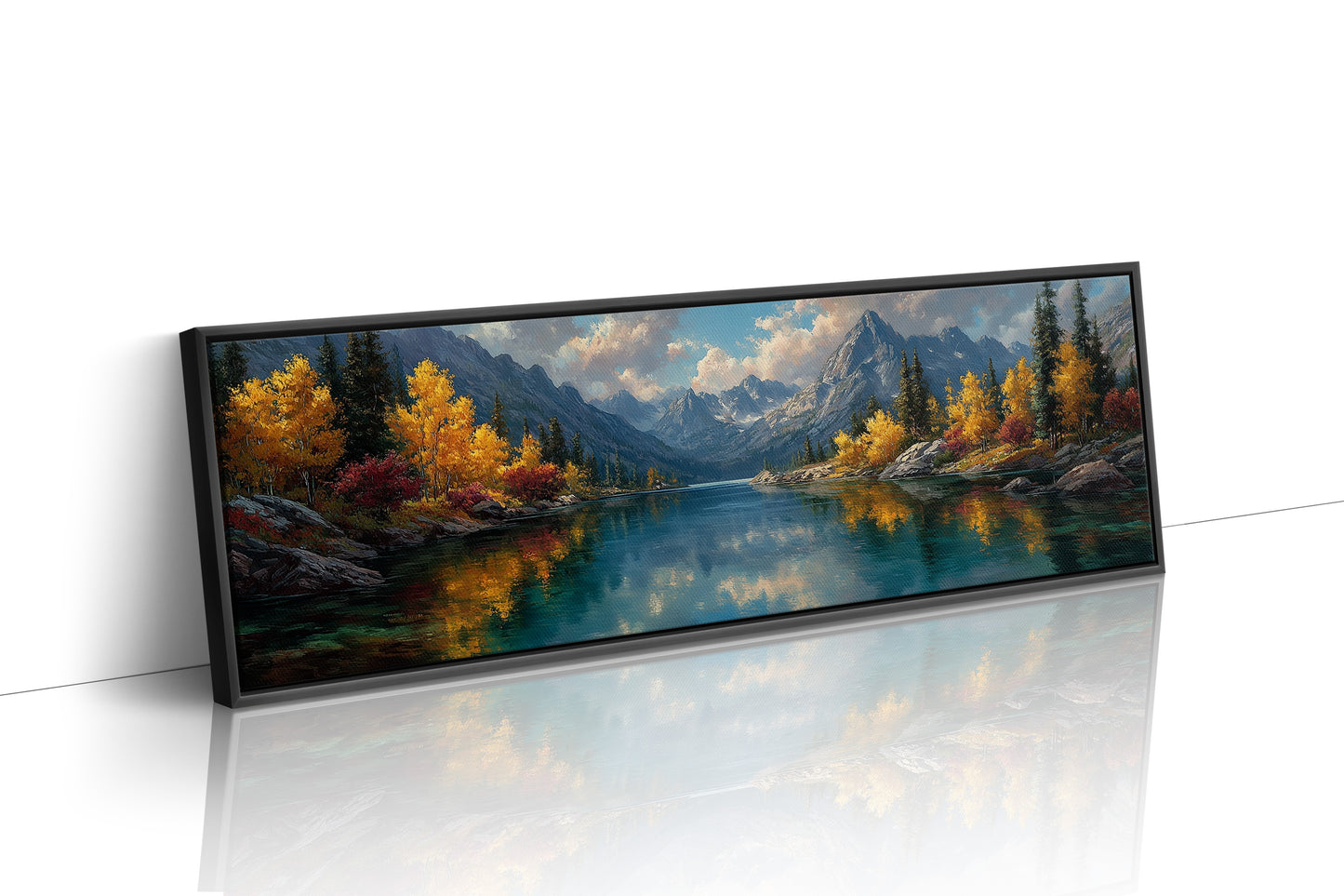 Autumn Reflections Beneath Alpine Peaks