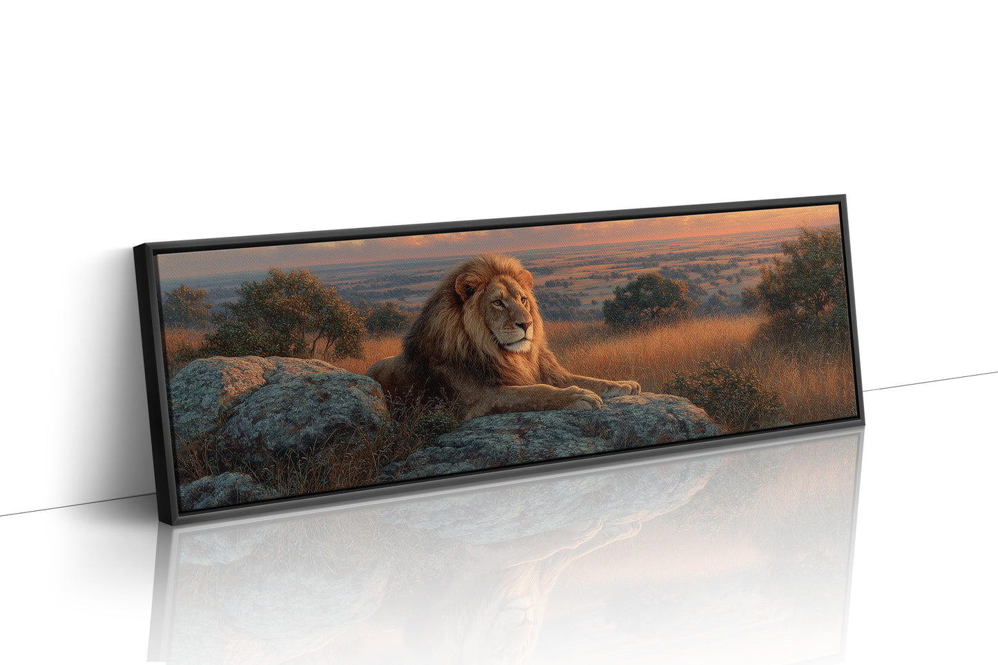 Savanna King at Sunset