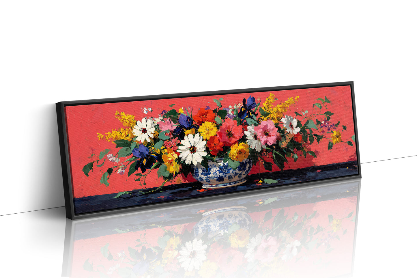 Wildflowers Spill Across Coral Light