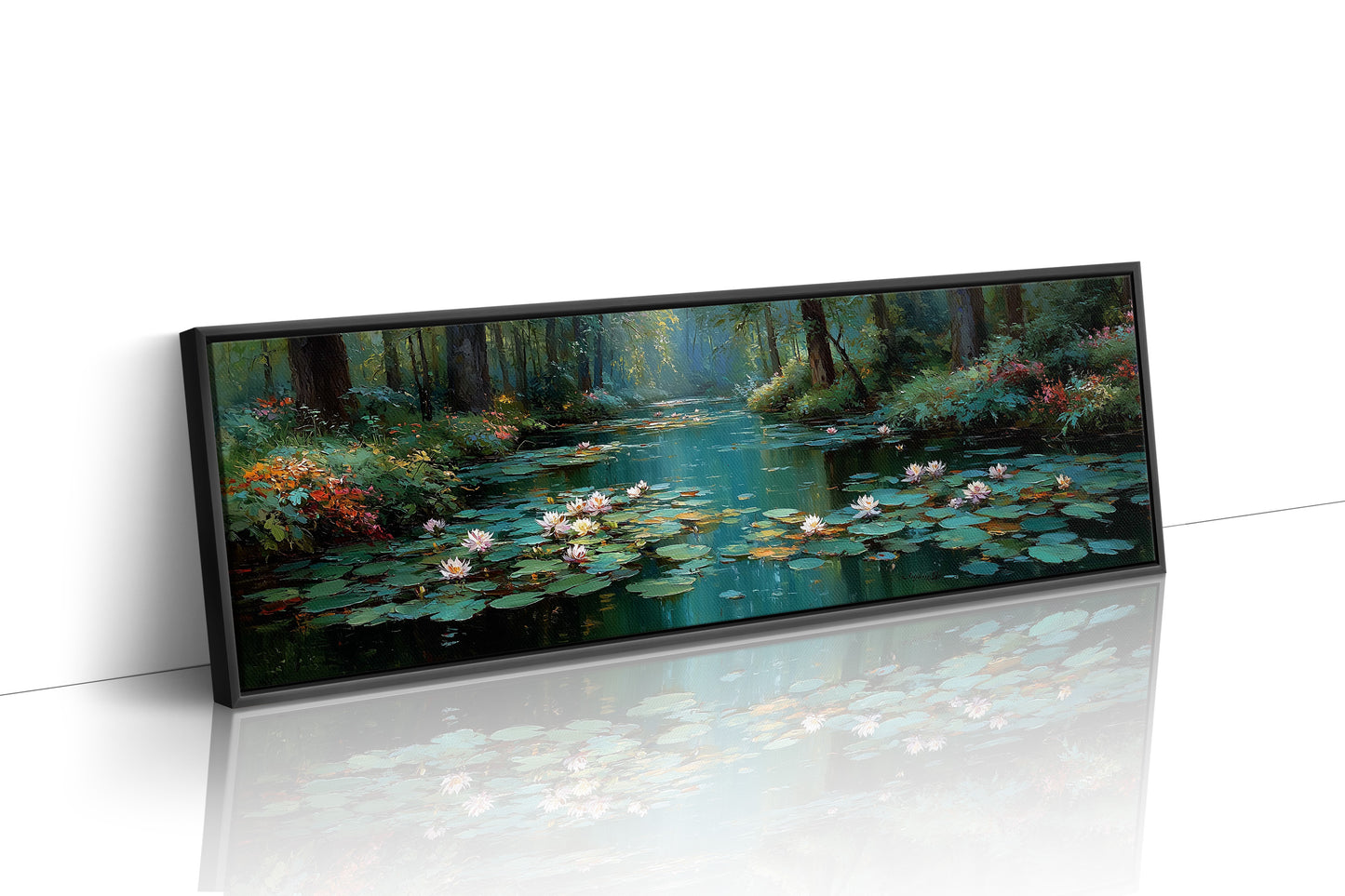 Water Lilies In Forest Stillness