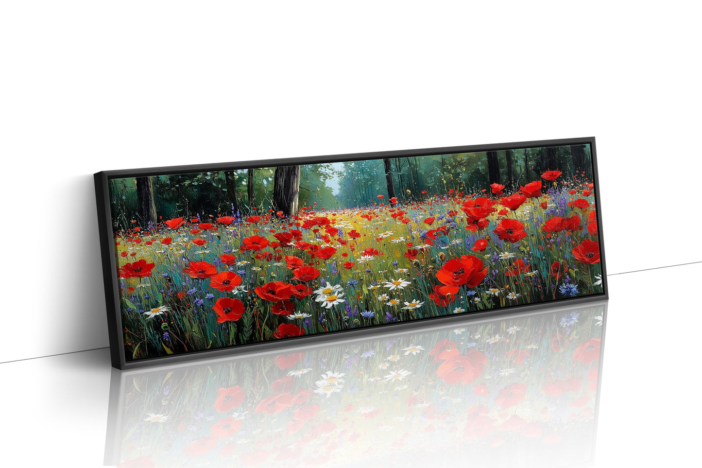 Red Blossoms Beneath the Pines
