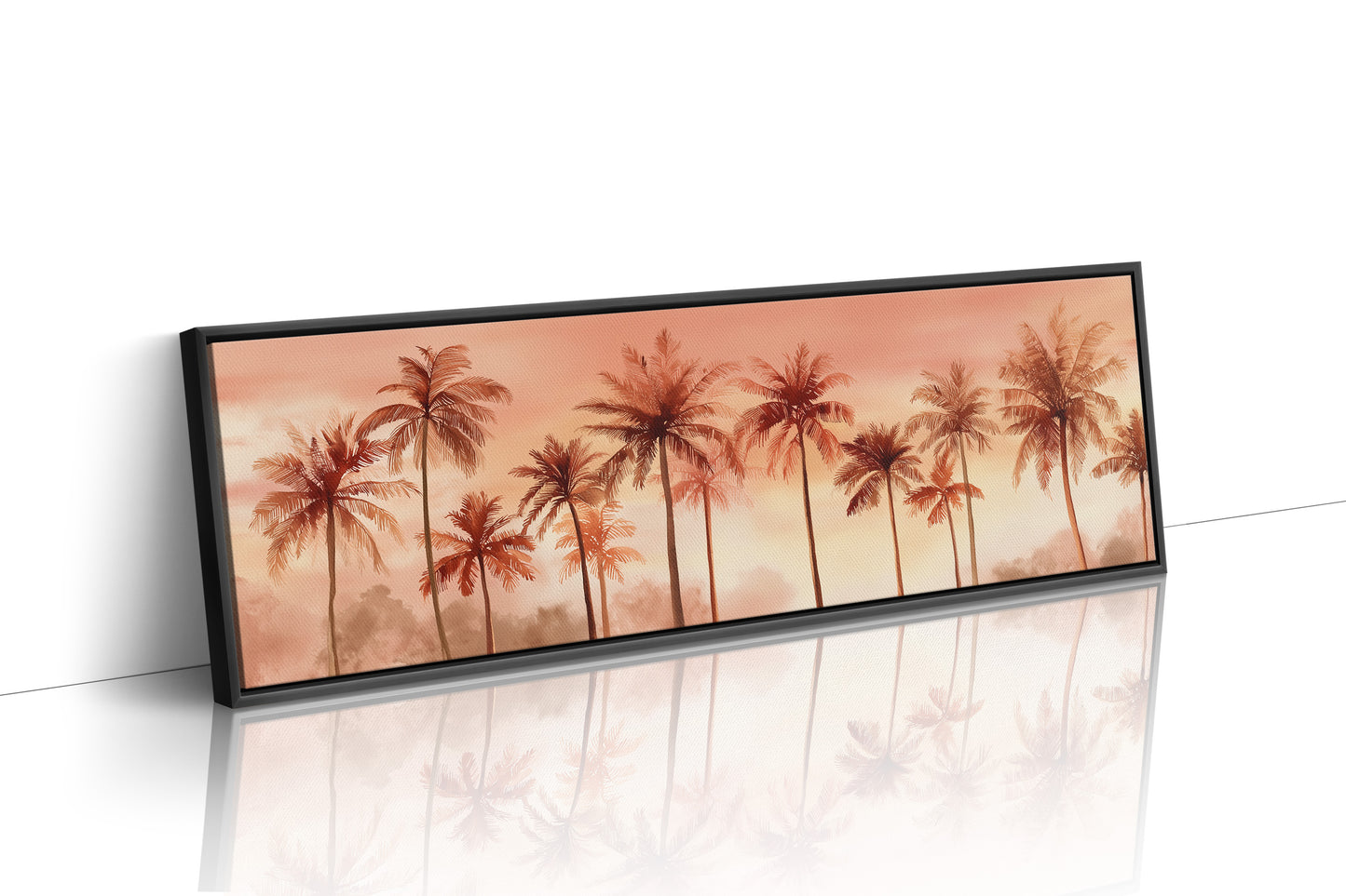 Palms in a Peach-Tinted Breeze