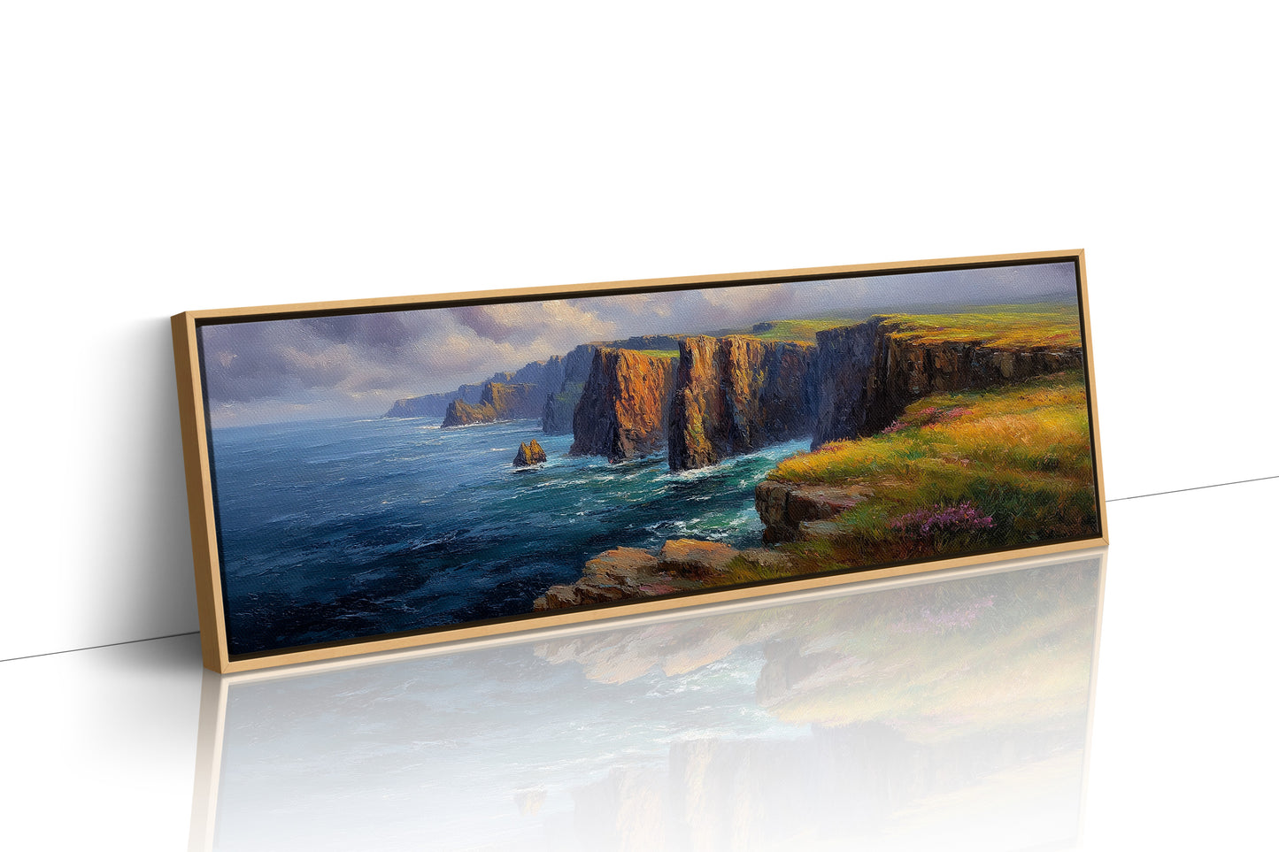 Sunlit Cliffs Above the Northern Sea