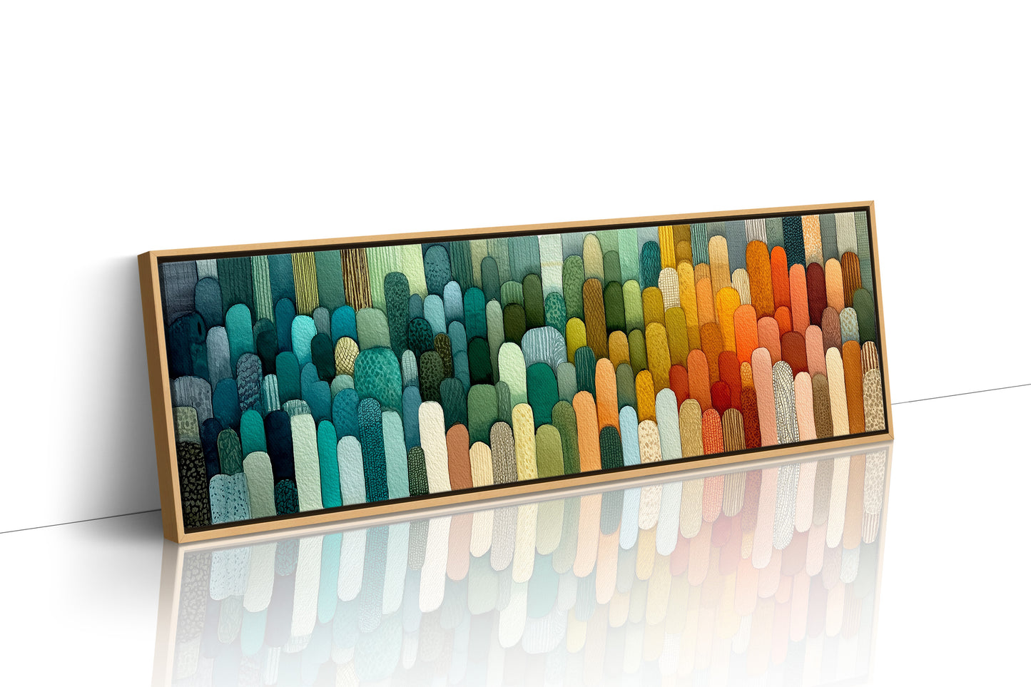 Hills of Color in Gentle Rows