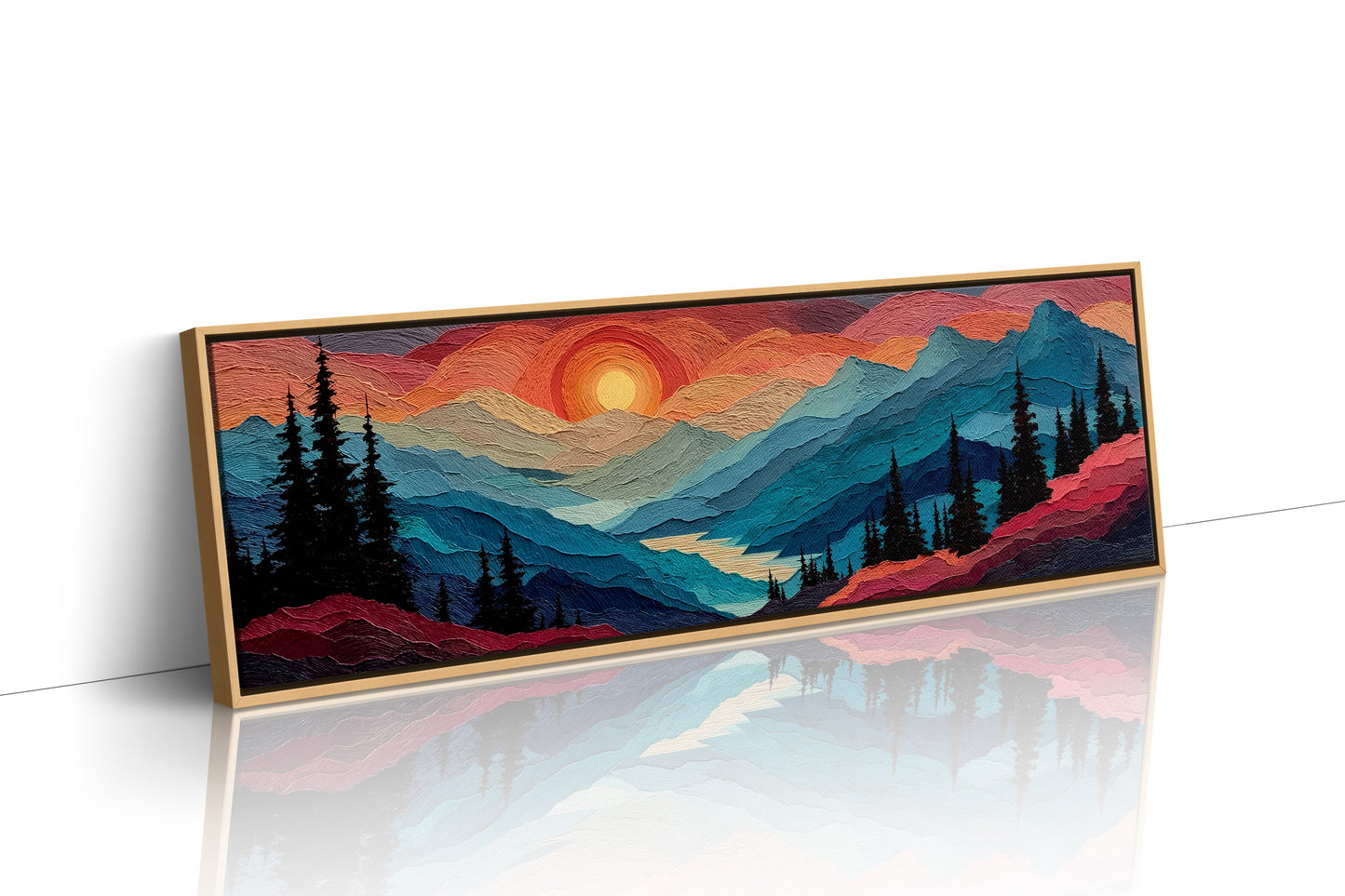 Sunset Layers Across Silent Peaks