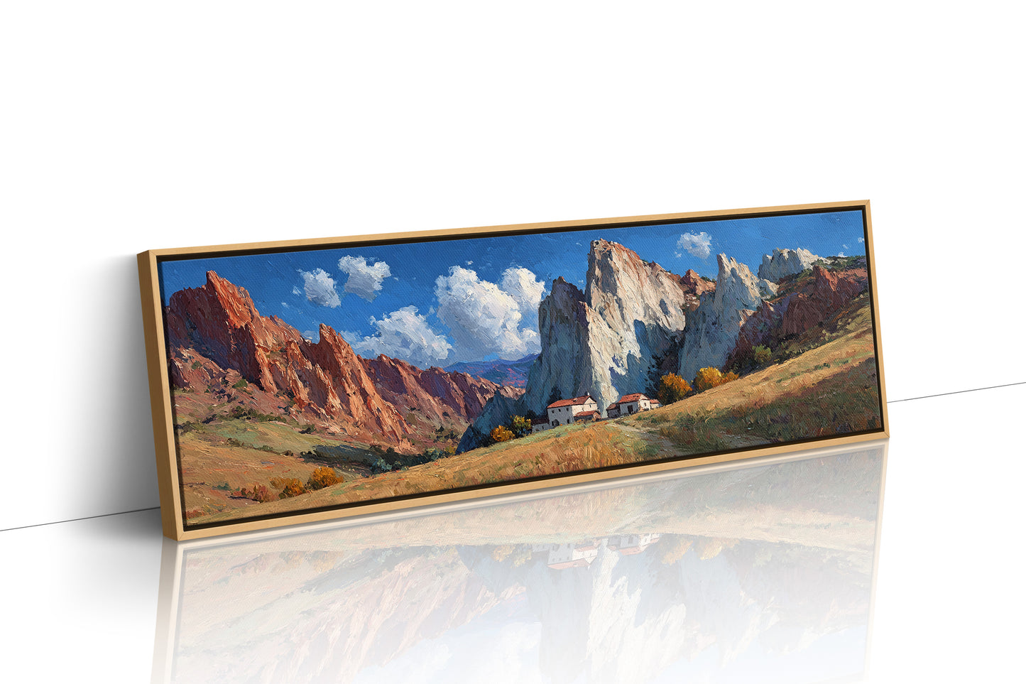 Valley Home Beneath Stone Giants
