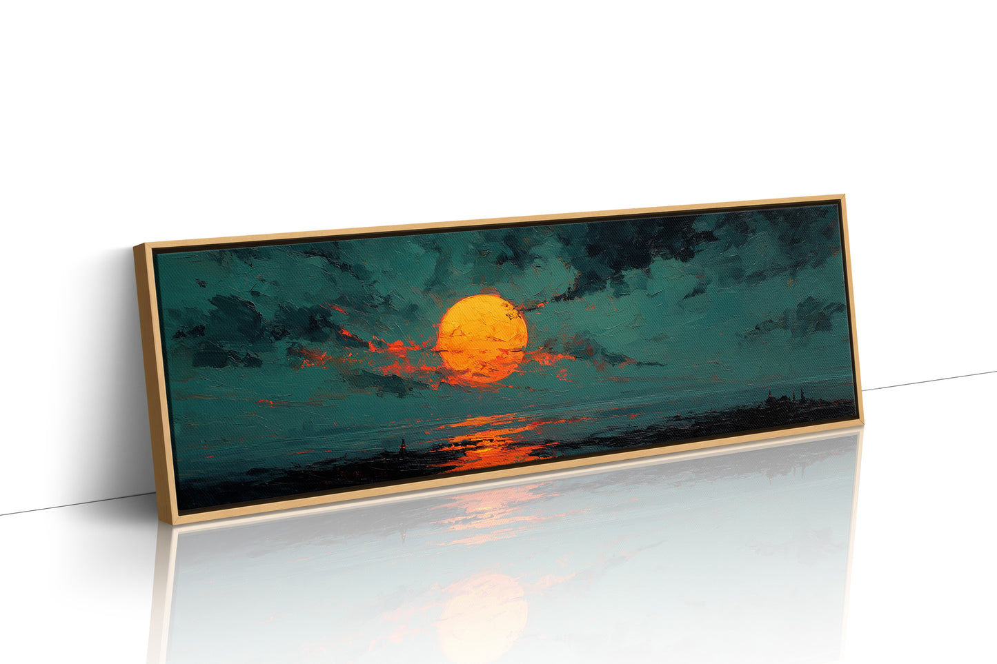 Molten Sun Over Quiet Horizon