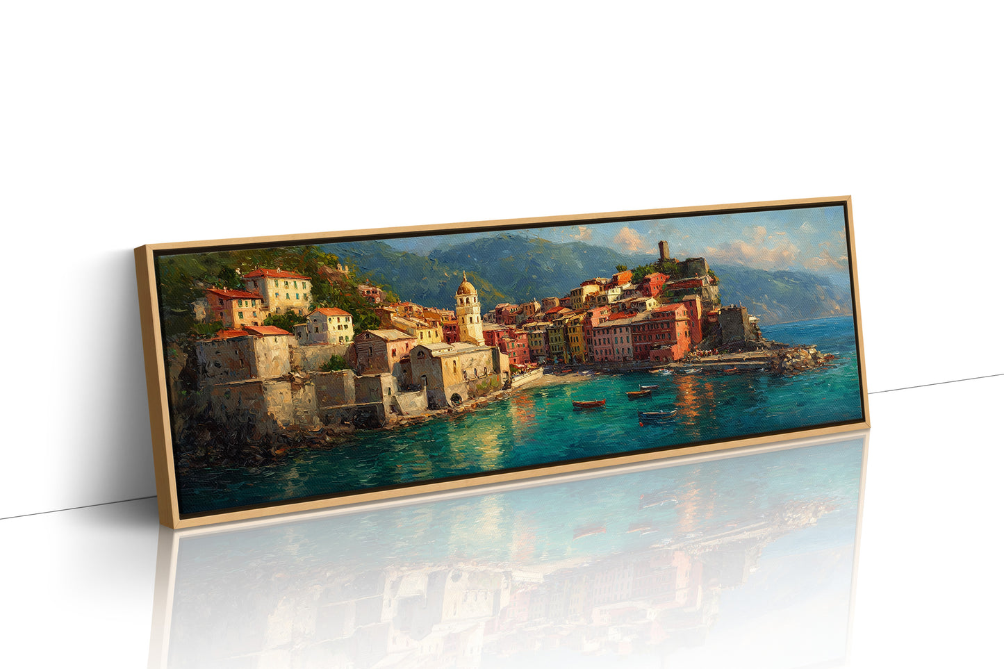 Sunlit Harbor of the Italian Coast