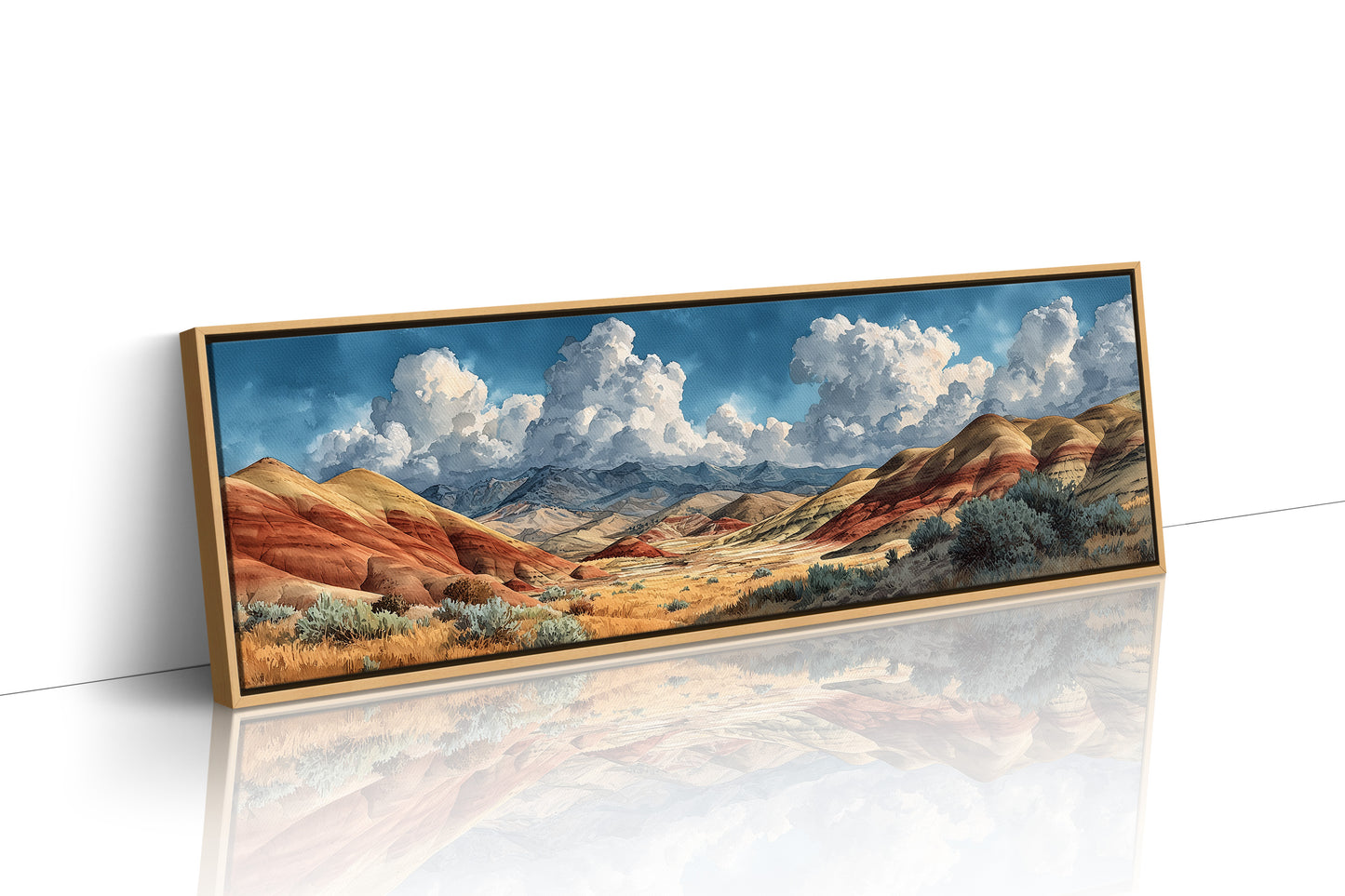 Painted Desert Beneath Towering Clouds