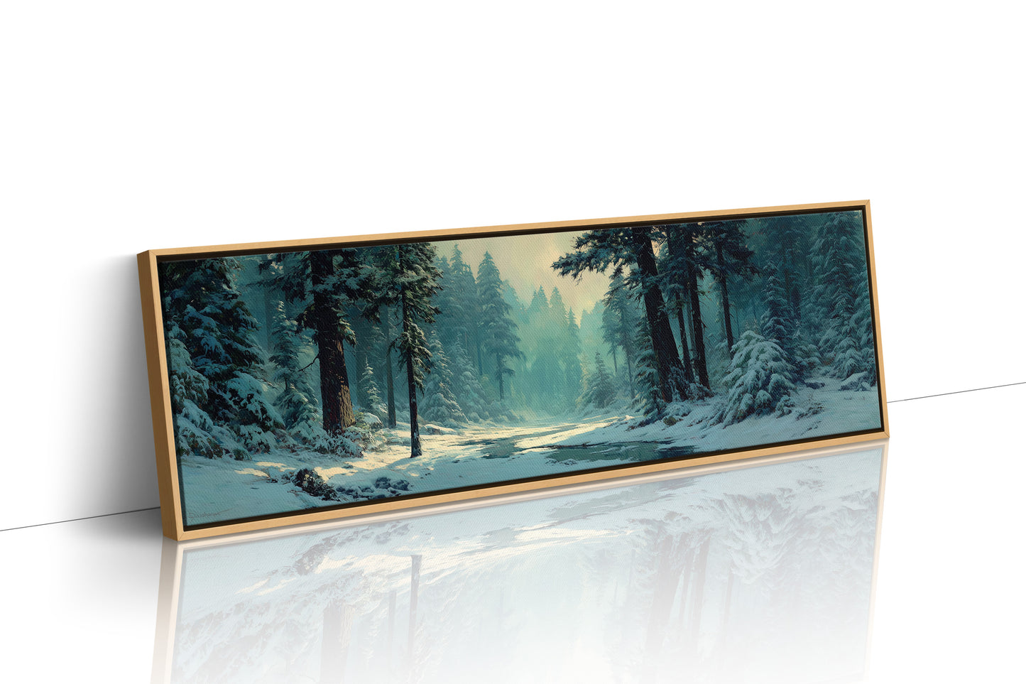 Snowy Forest Morning Light