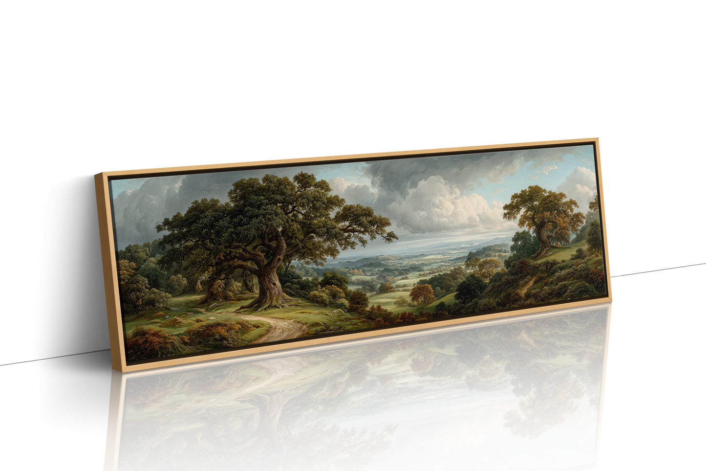 Ancient Oaks Over Rolling Valleys