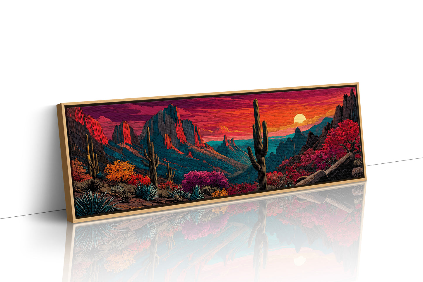 Desert Sunfall in Painted Canyons