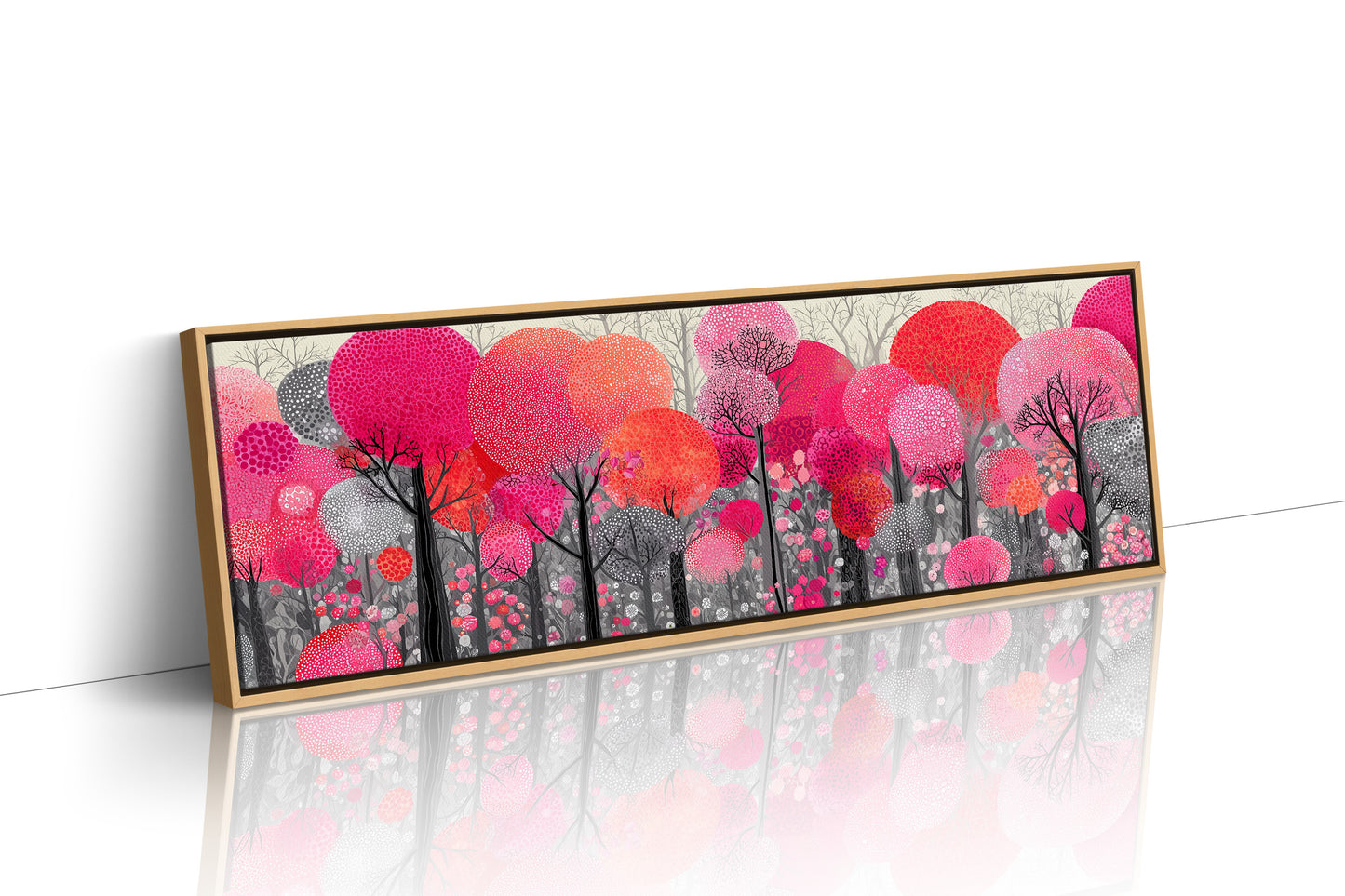 Blossoms in a Crimson Forest