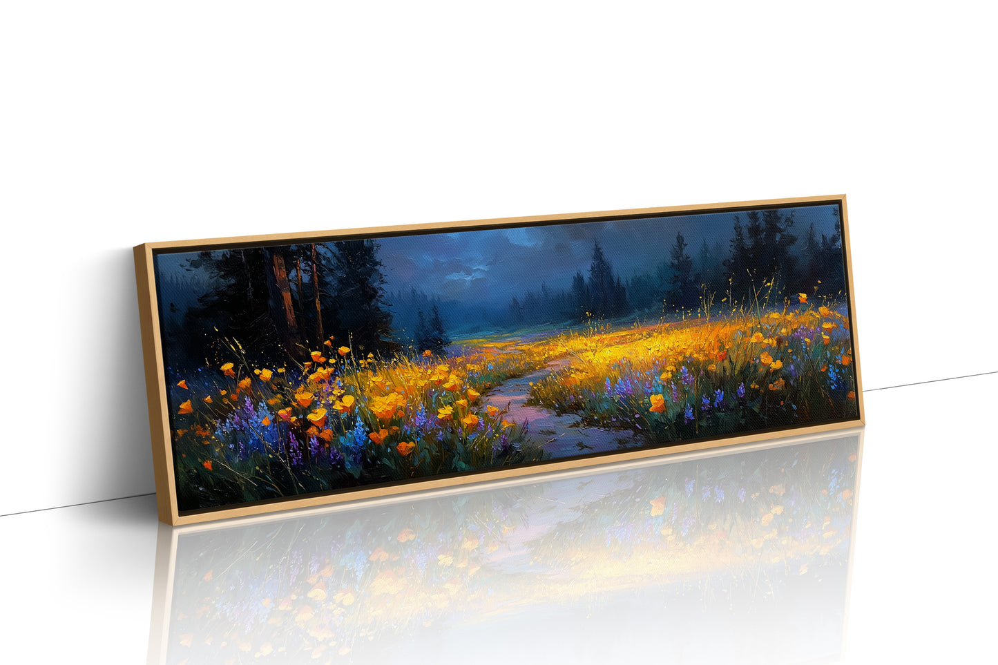 Wildflowers in the Stormlit Meadow