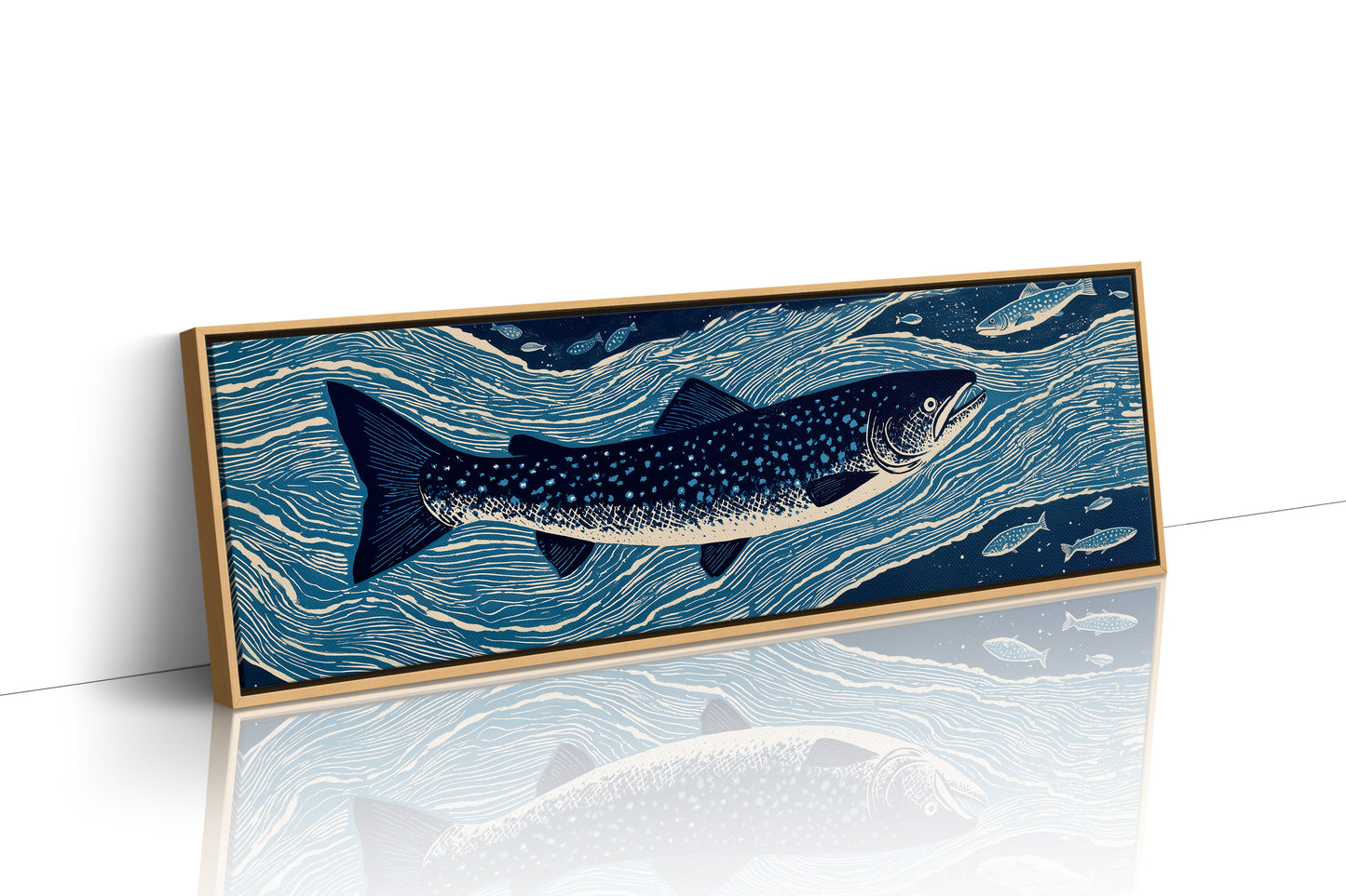 River Drift Beneath Blue Currents