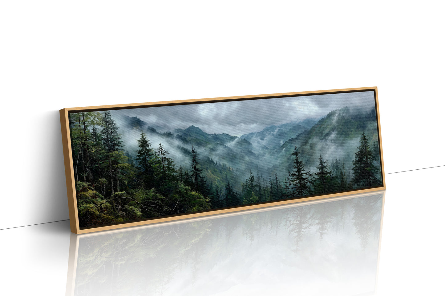 Mist Rising Through Evergreen Valleys