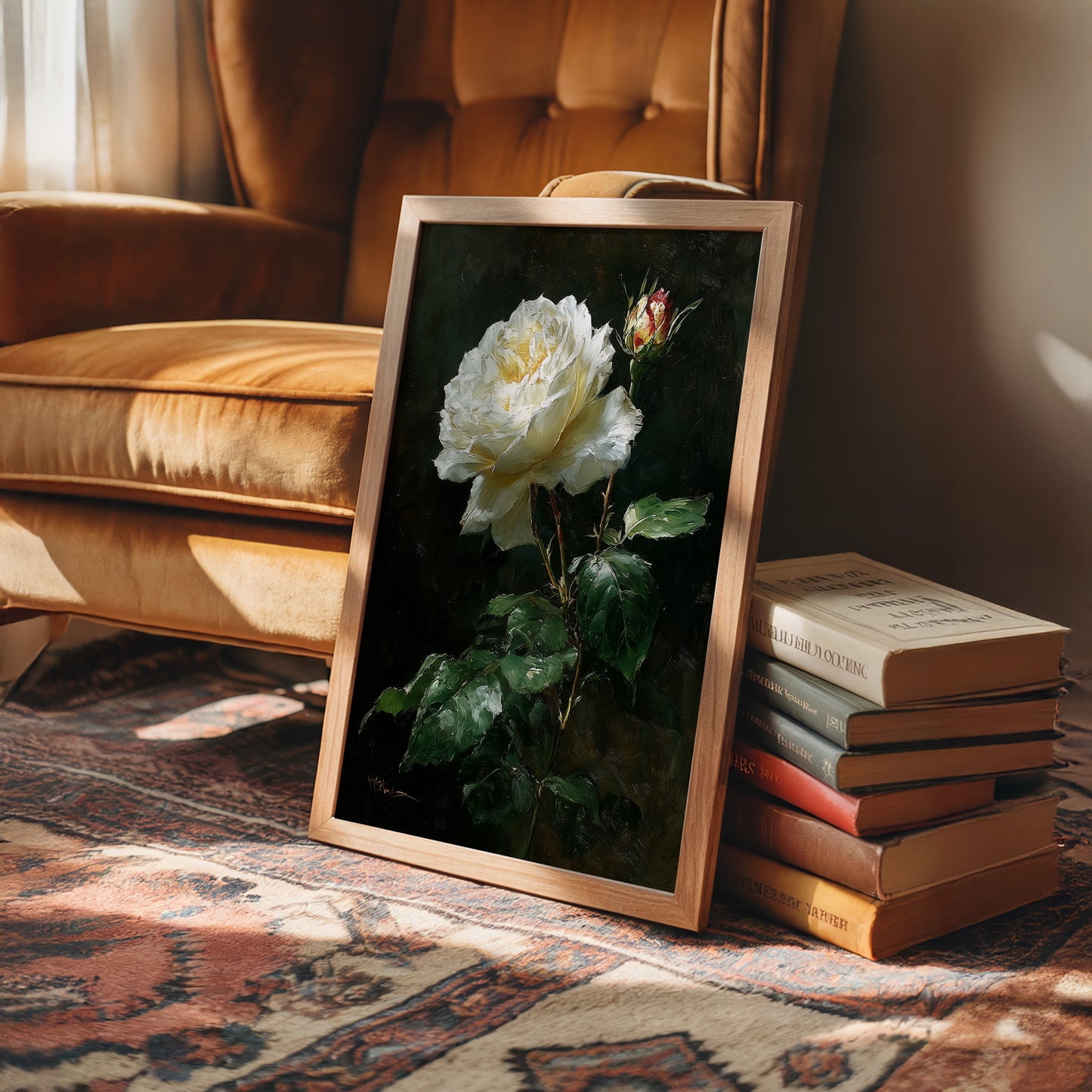 The White Rose Holds Its Light