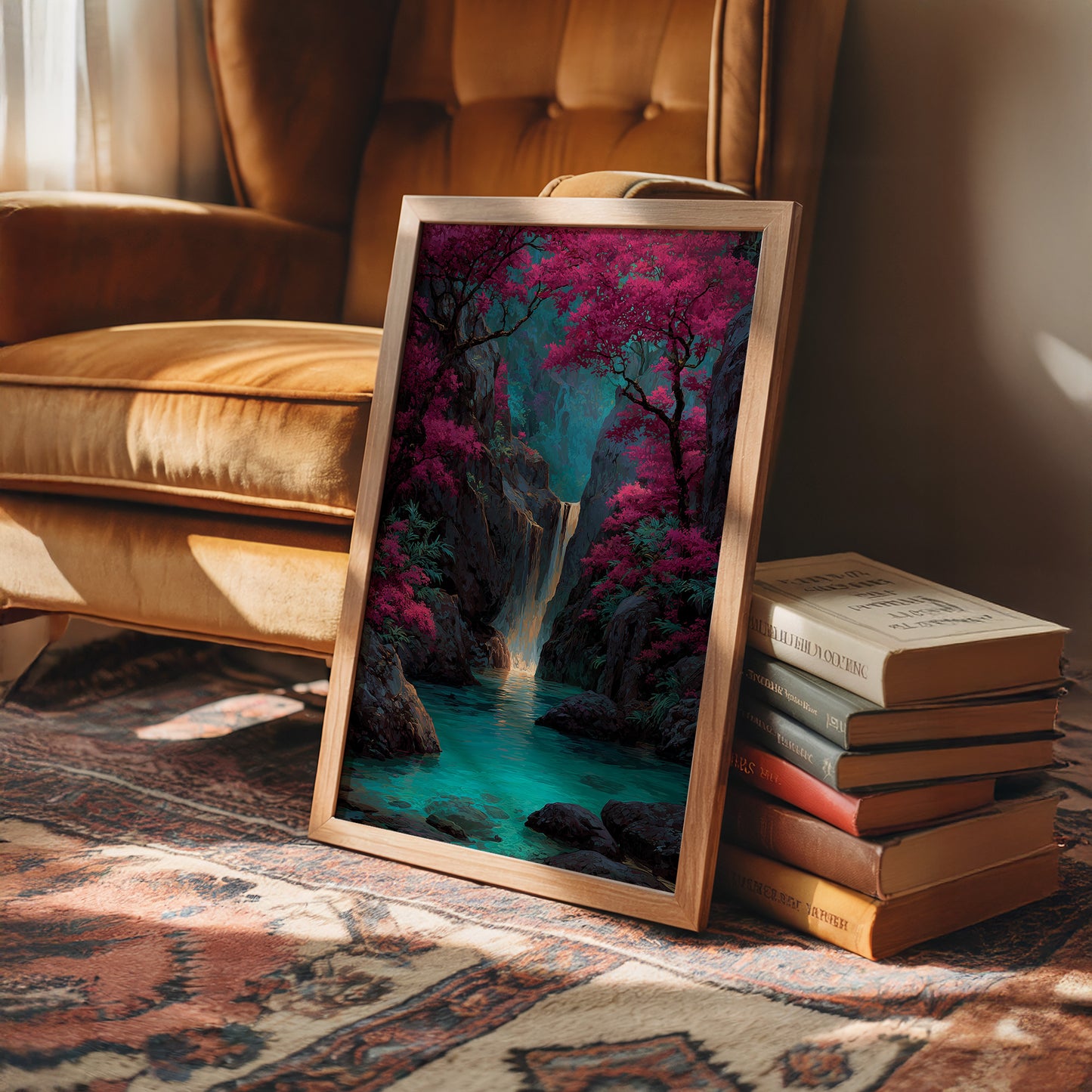 Where the Magenta Forest Meets Water