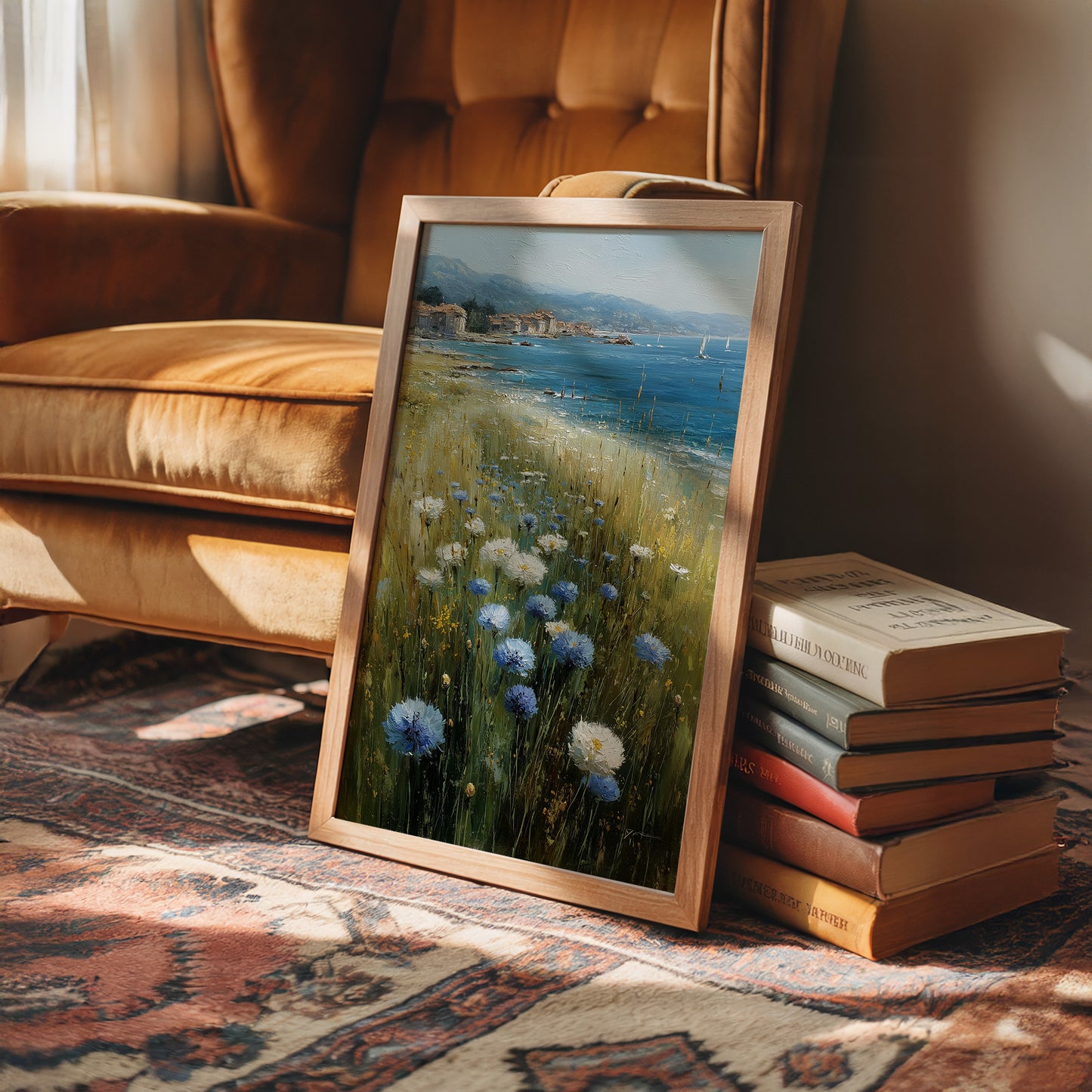 Cornflowers Face the Sailing Wind