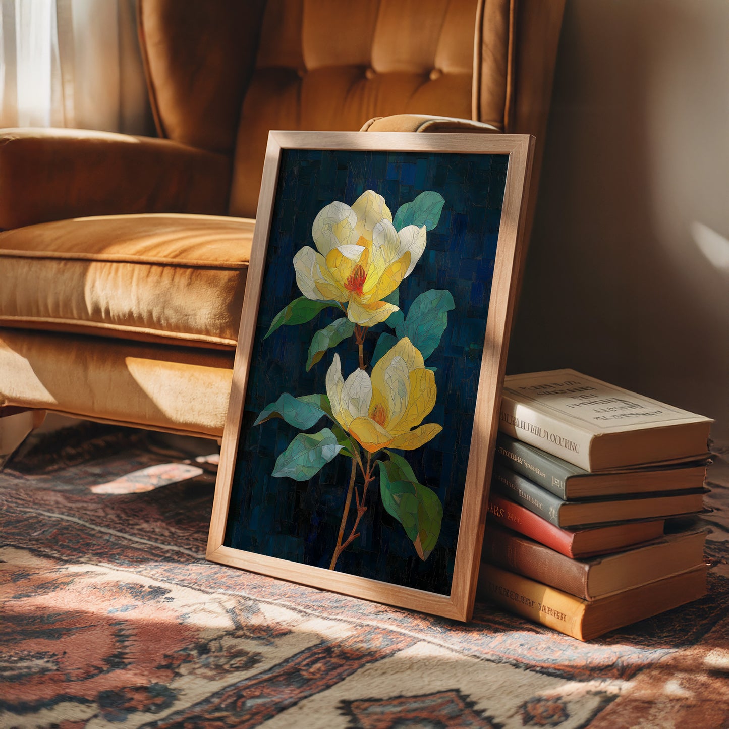 Yellow Magnolias at Midnight