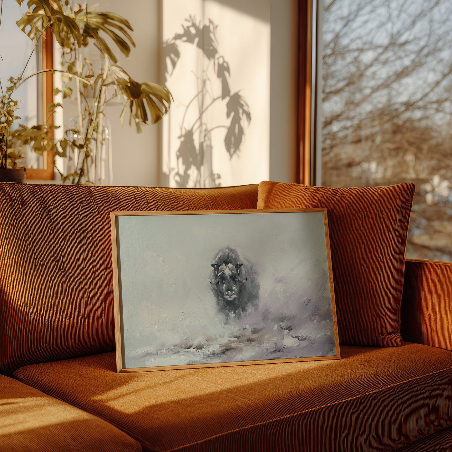 Musk Ox in the Whiteout