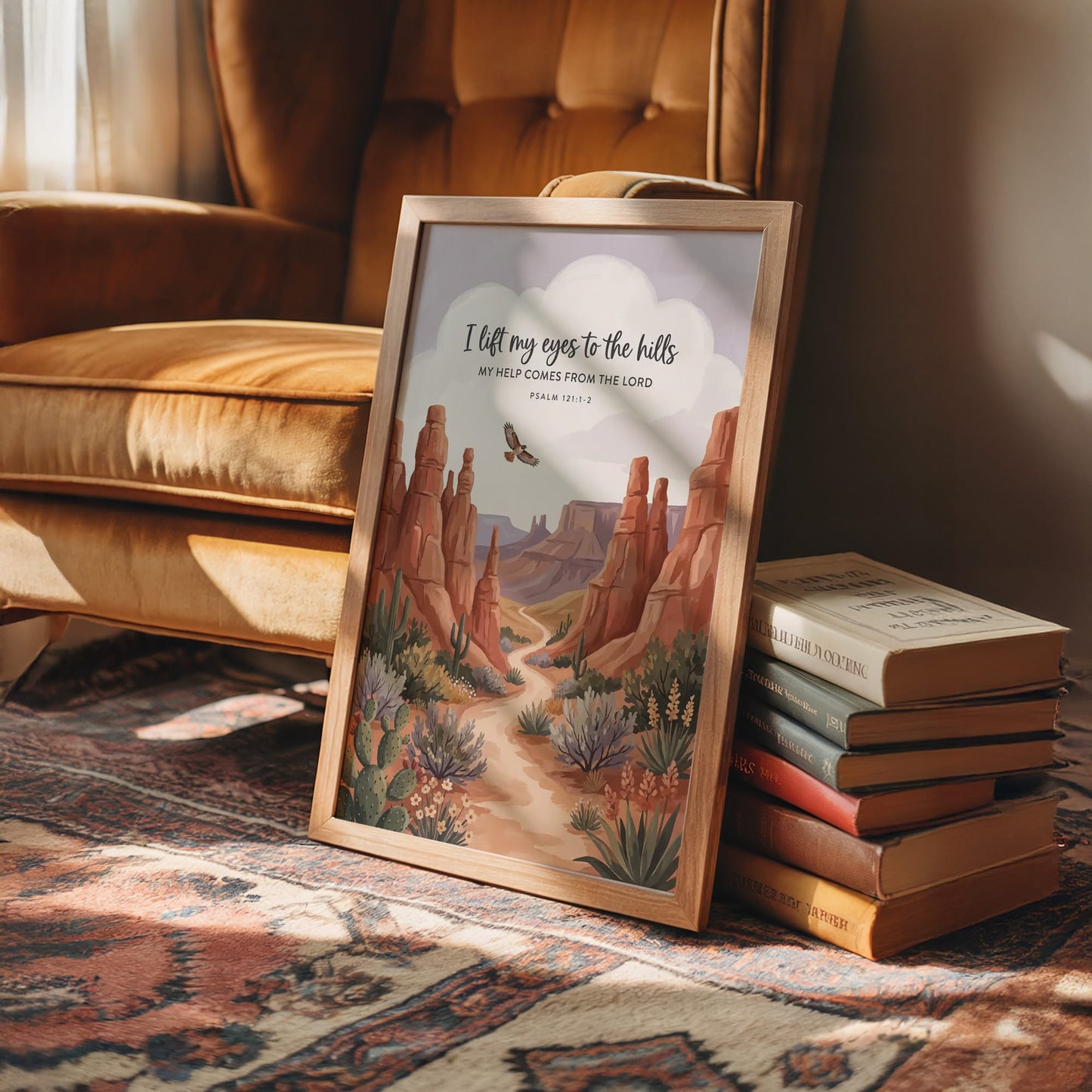 I Lift My Eyes to the Hills: Desert Canyon Path