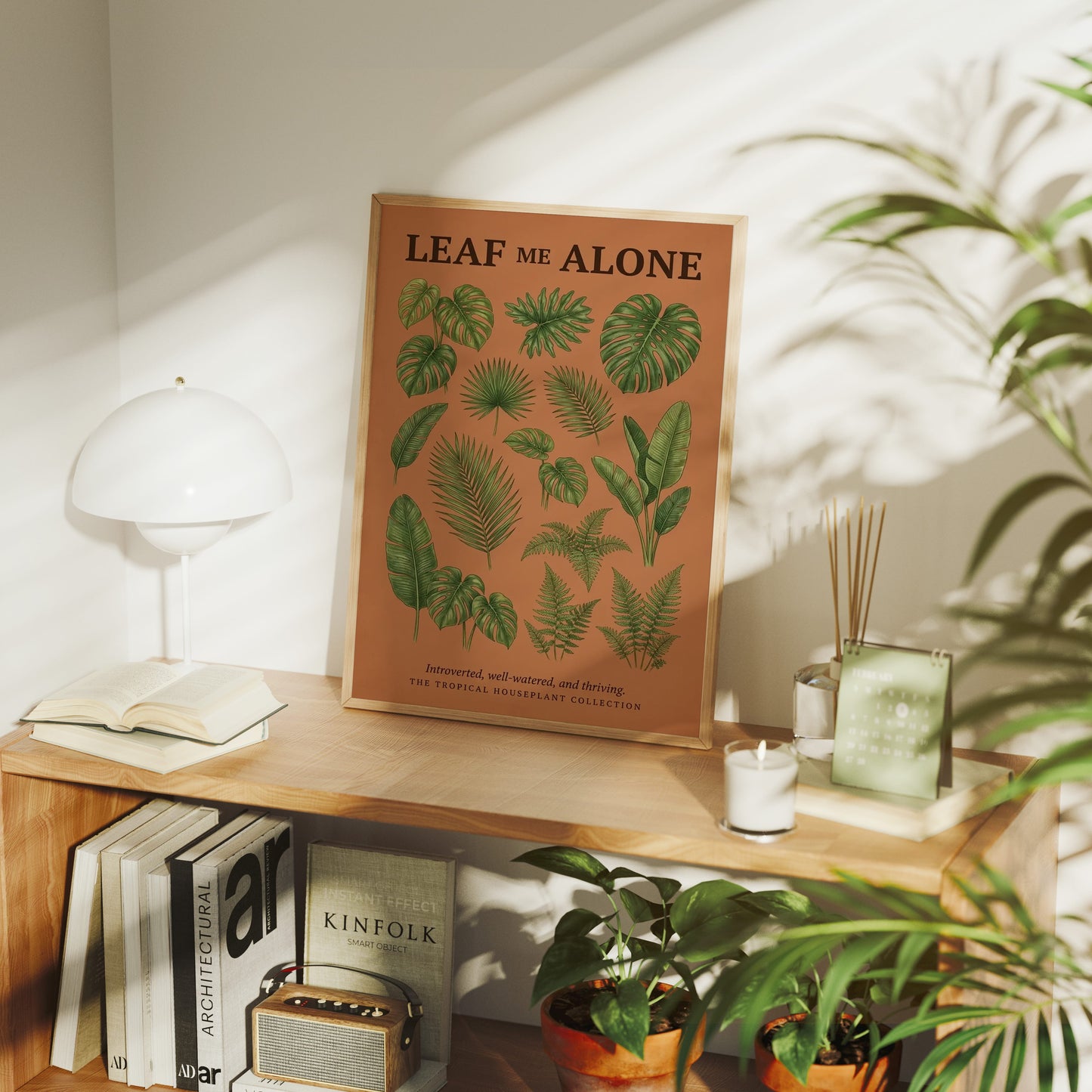 Leaf Me Alone: Vintage Tropical Houseplant Chart