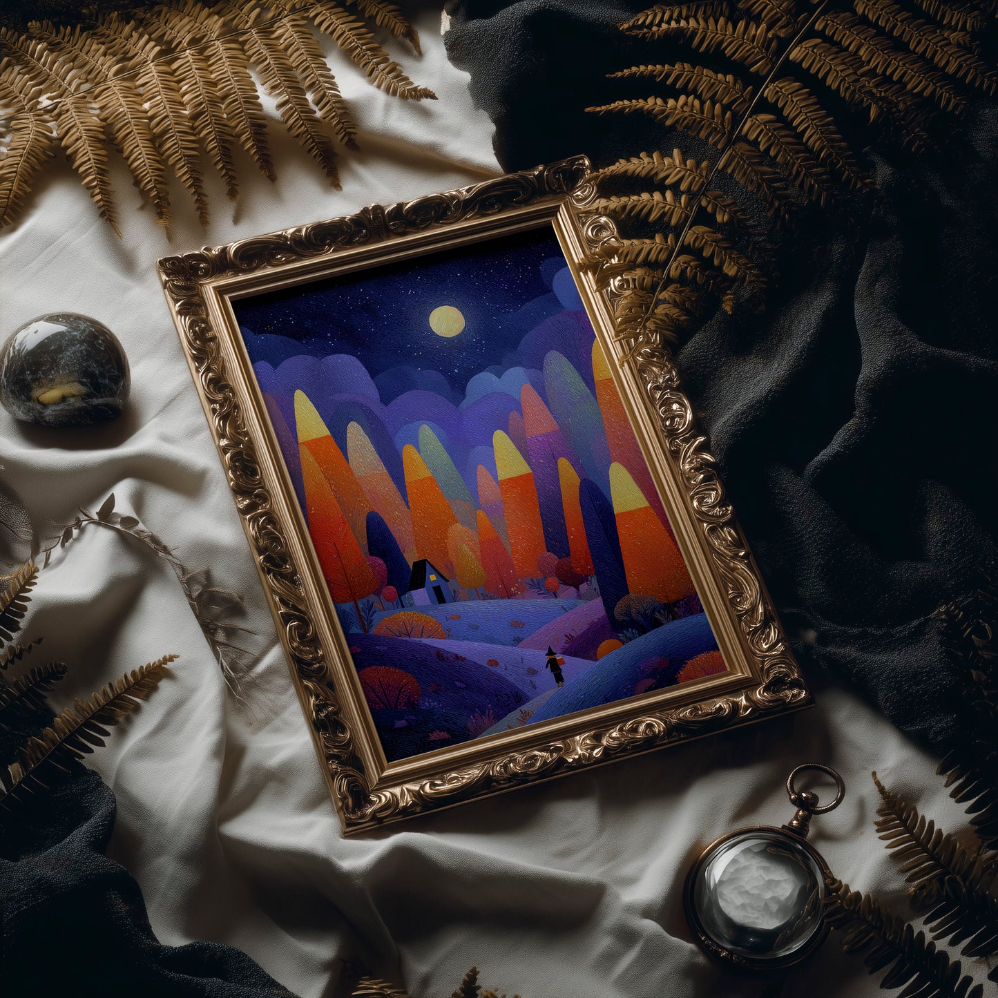 The Witch's Moonlit Path