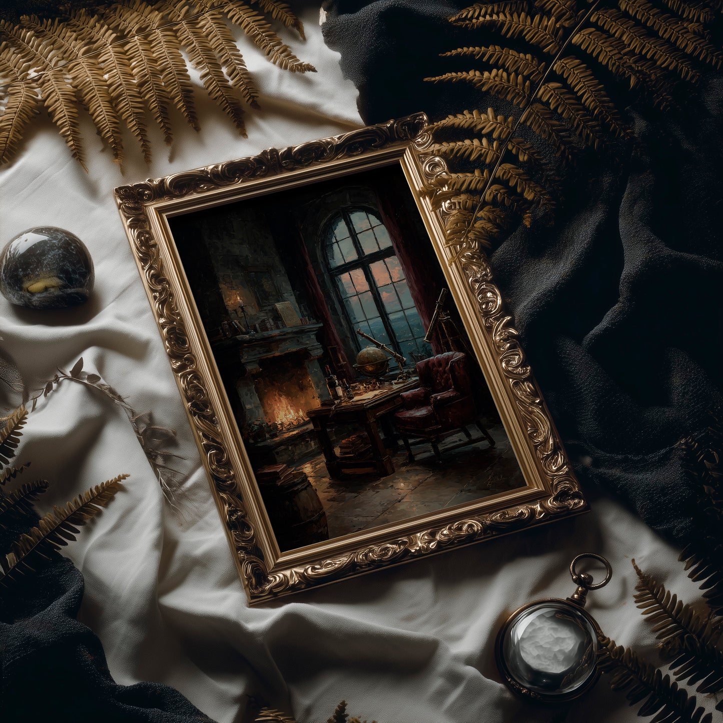 The Astronomer's Study at Dusk