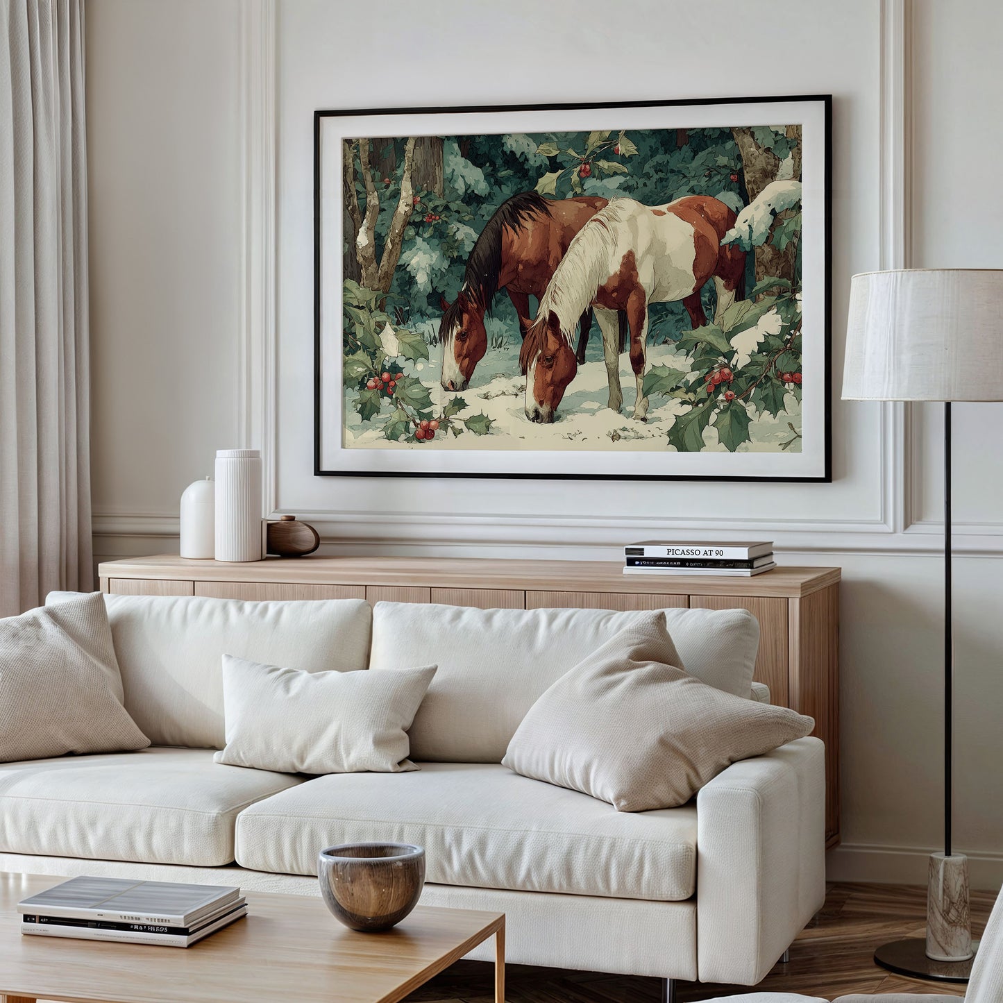 Grazing Through the Winter Woods