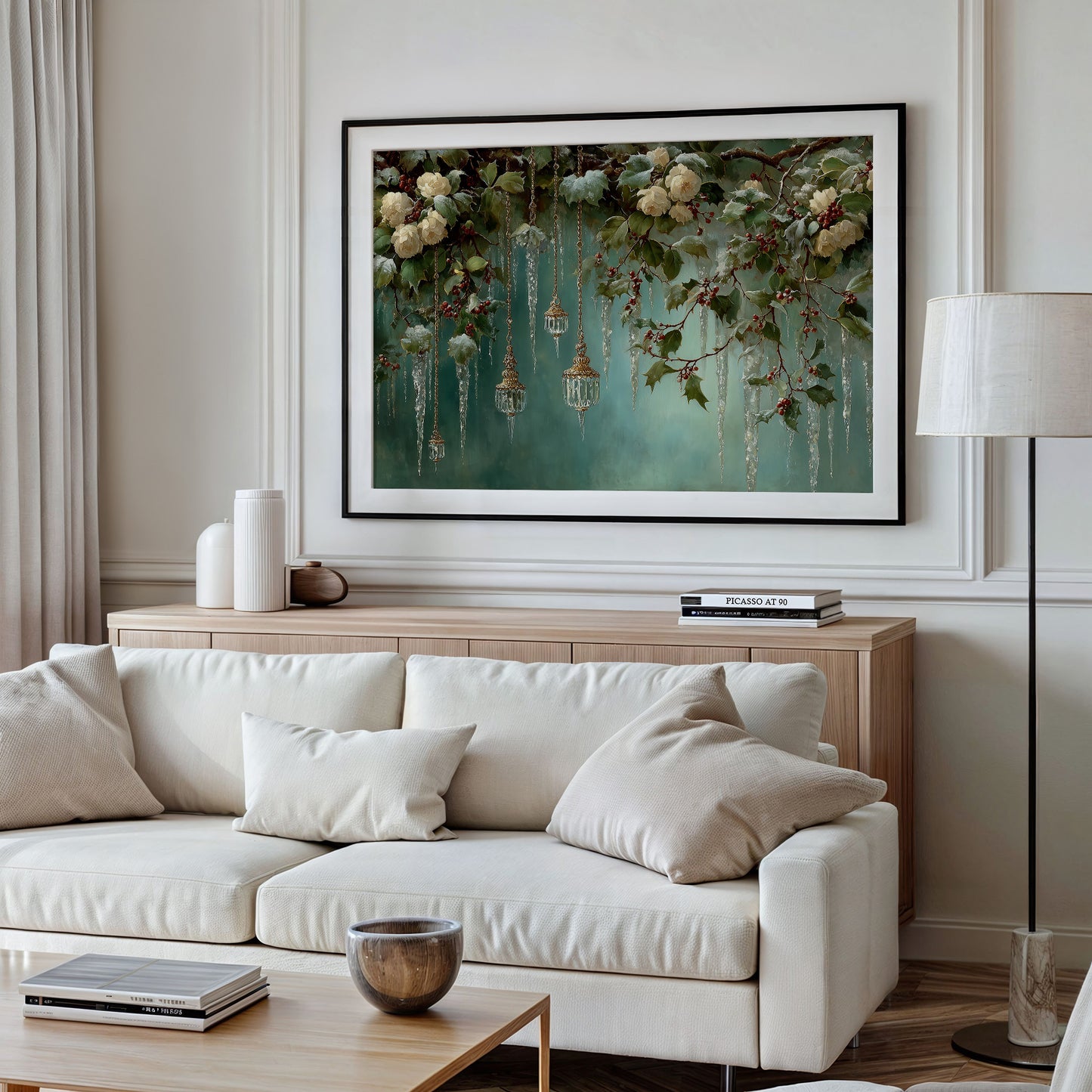 Winter Roses Hung With Crystal