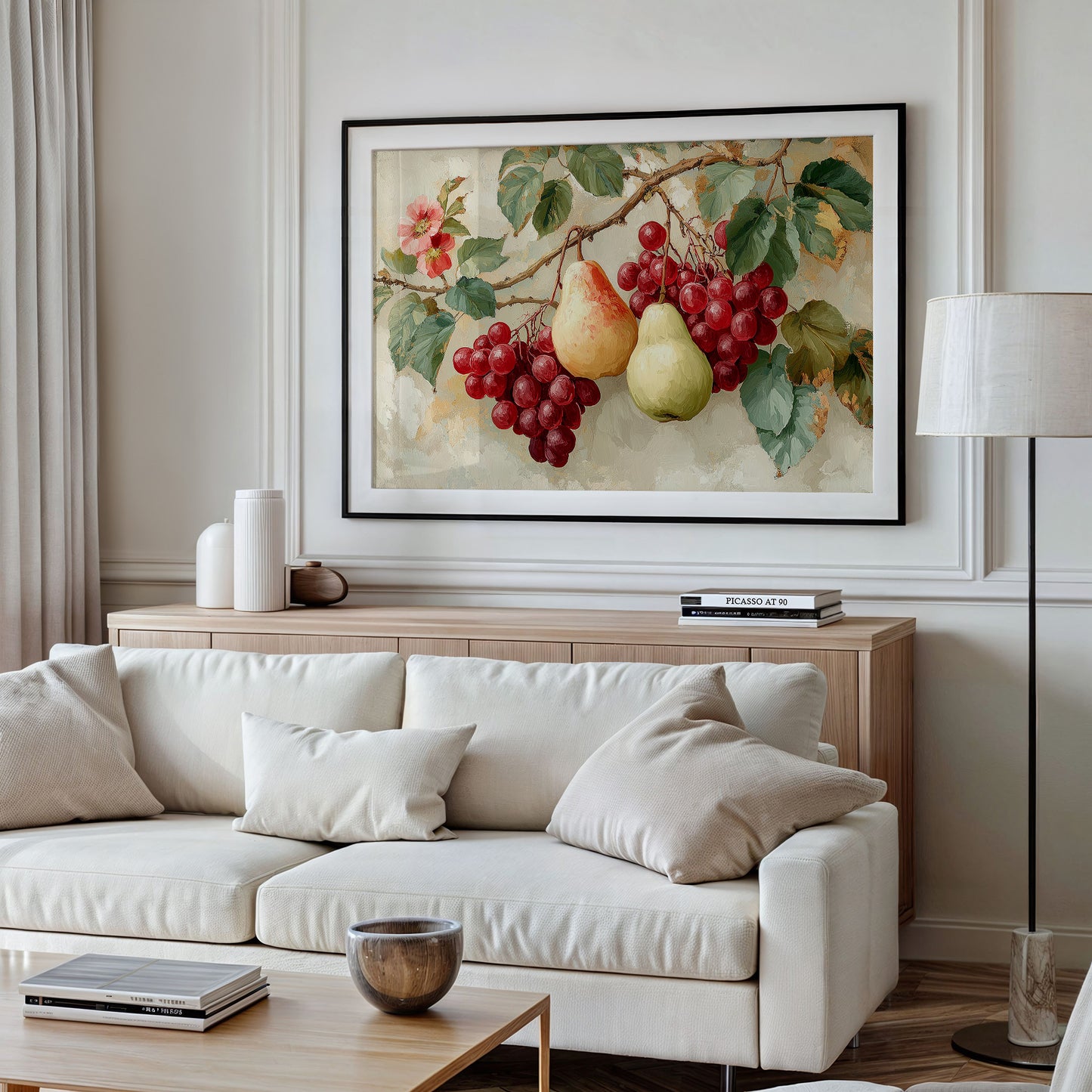 Pears and Grapes on Old Vine