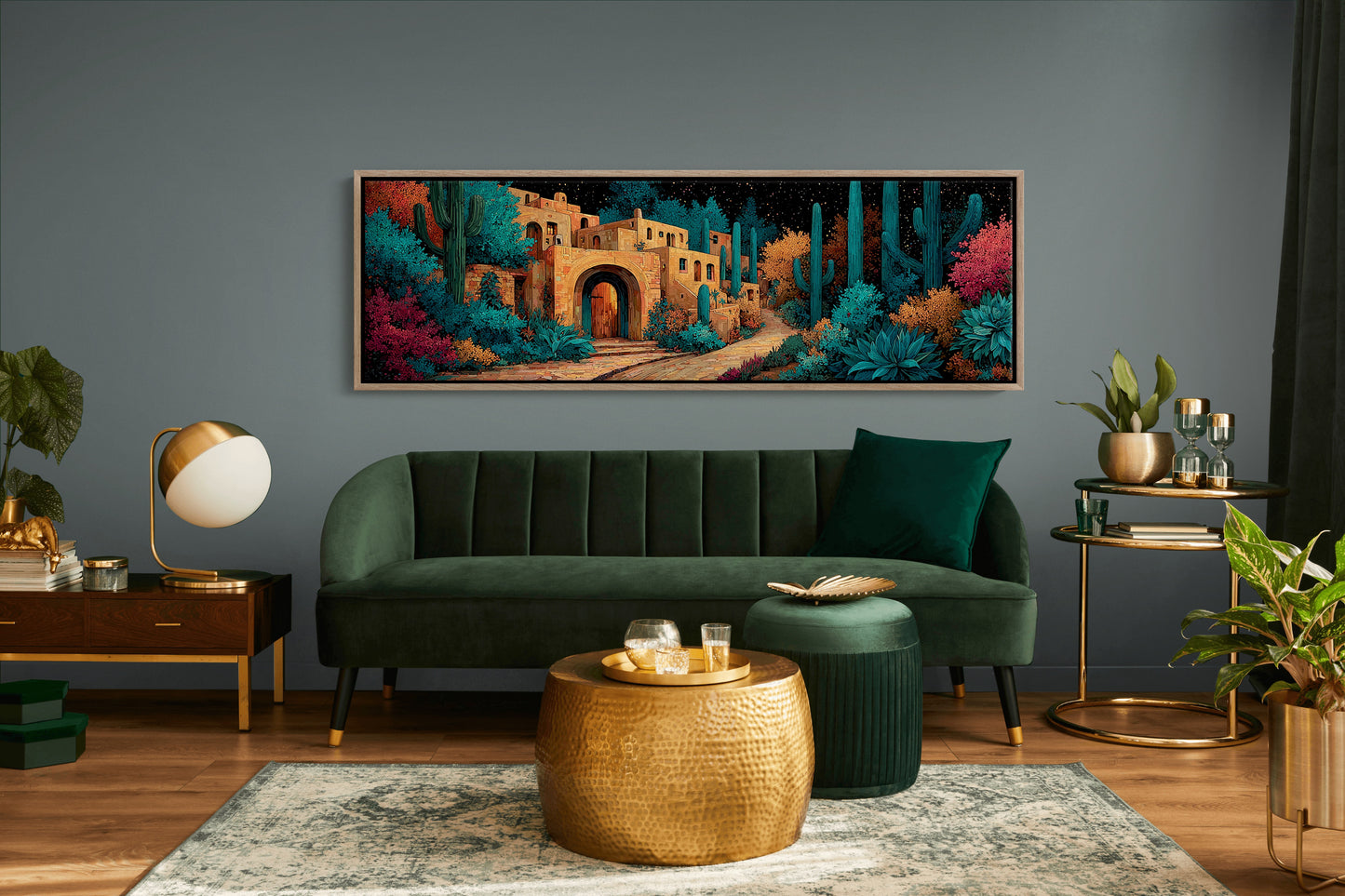 Desert Courtyard After Dusk