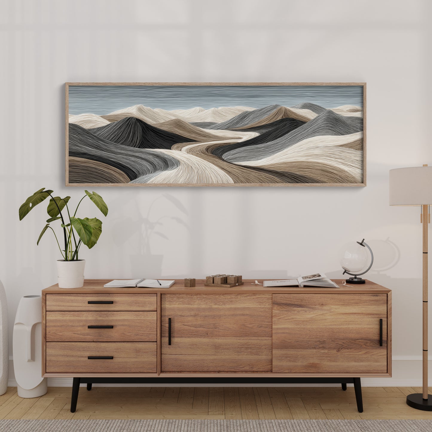Flowing Sand Dune Abstract Landscape