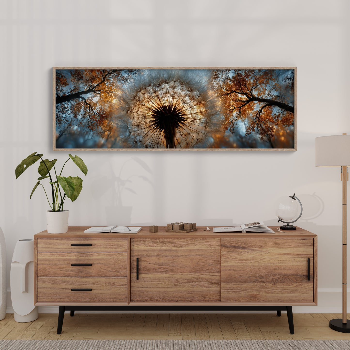 Dandelion Halo In Autumn Light