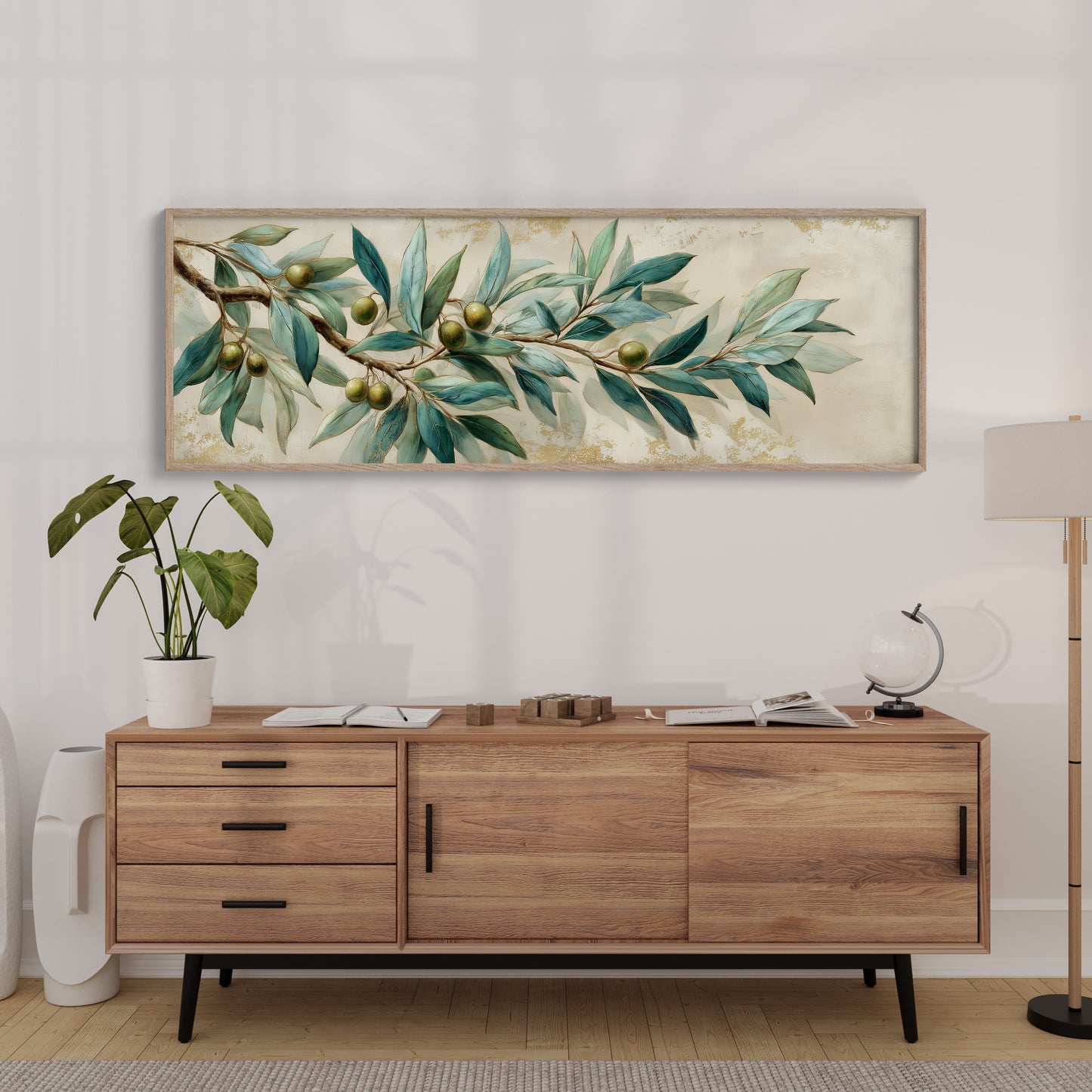 Olive Branch In Soft Mediterranean Light