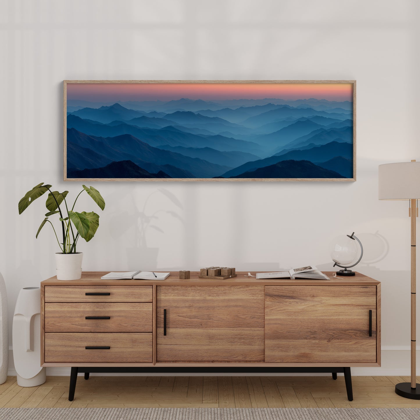 Blue Mountains Beneath A Quiet Dawn